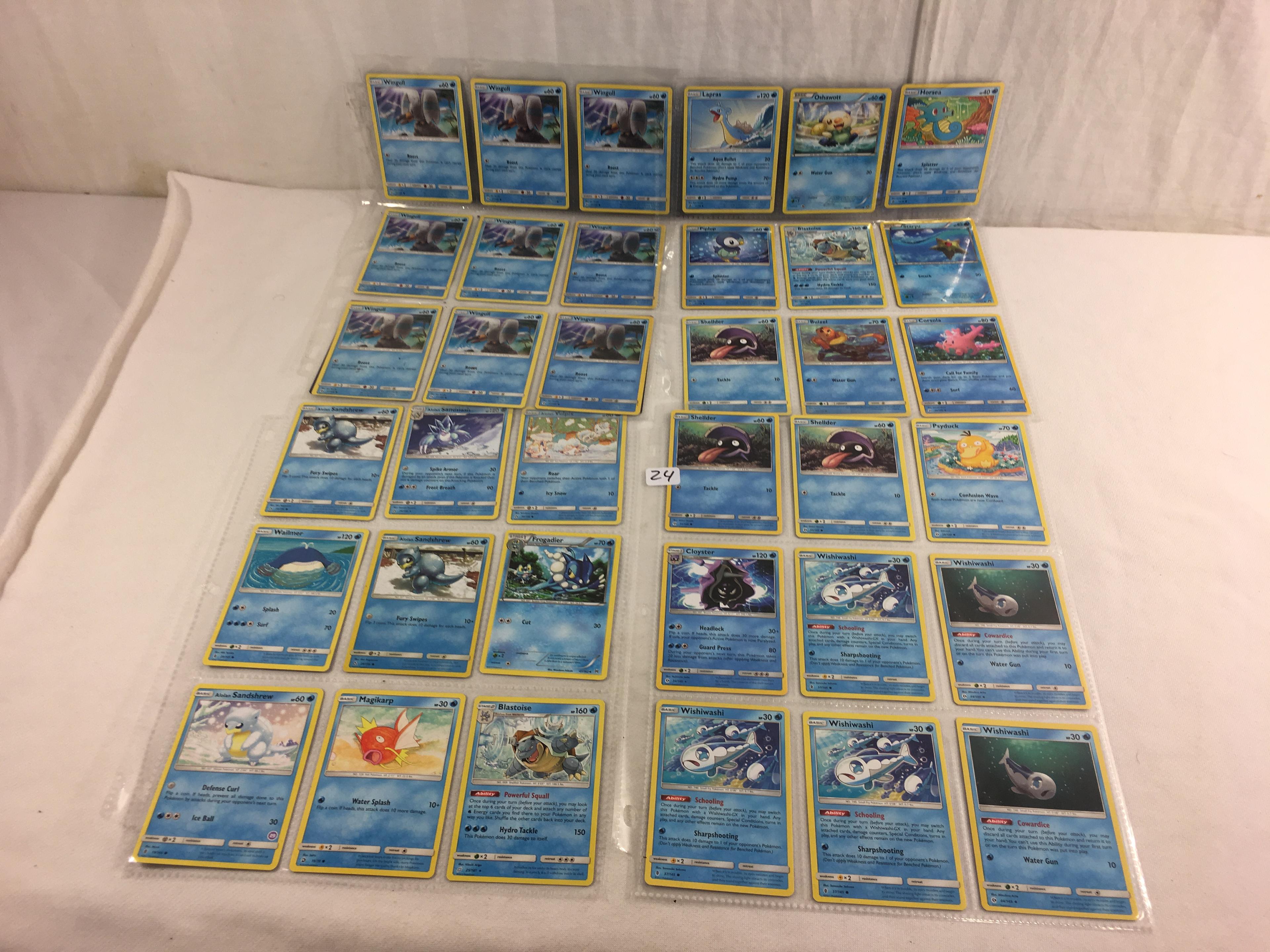 Collector Loose Pokemon Card 4- Sheets of 36 Cards - See Pictures