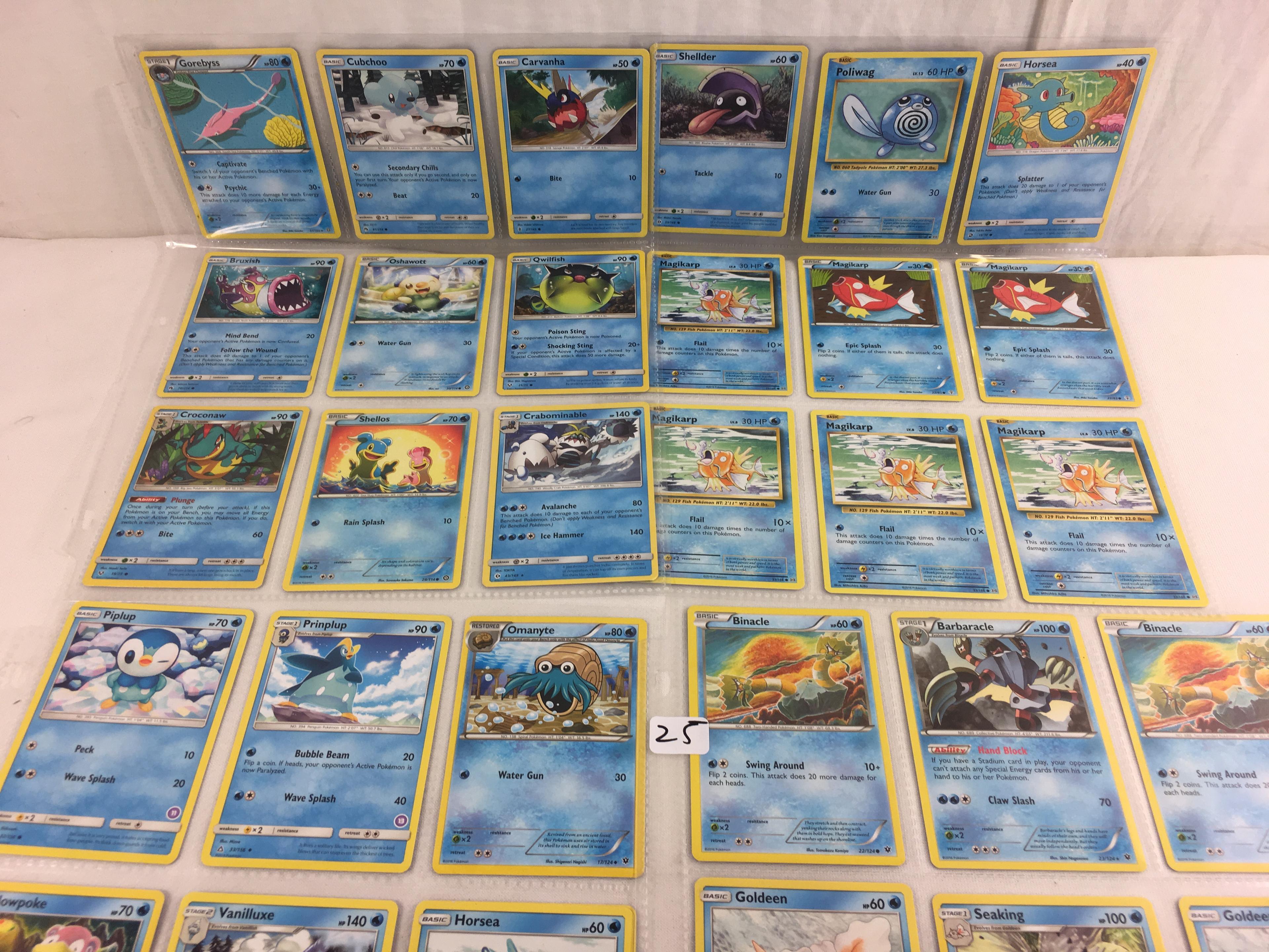 Collector Loose Pokemon Card 4- Sheets of 36 Cards - See Pictures