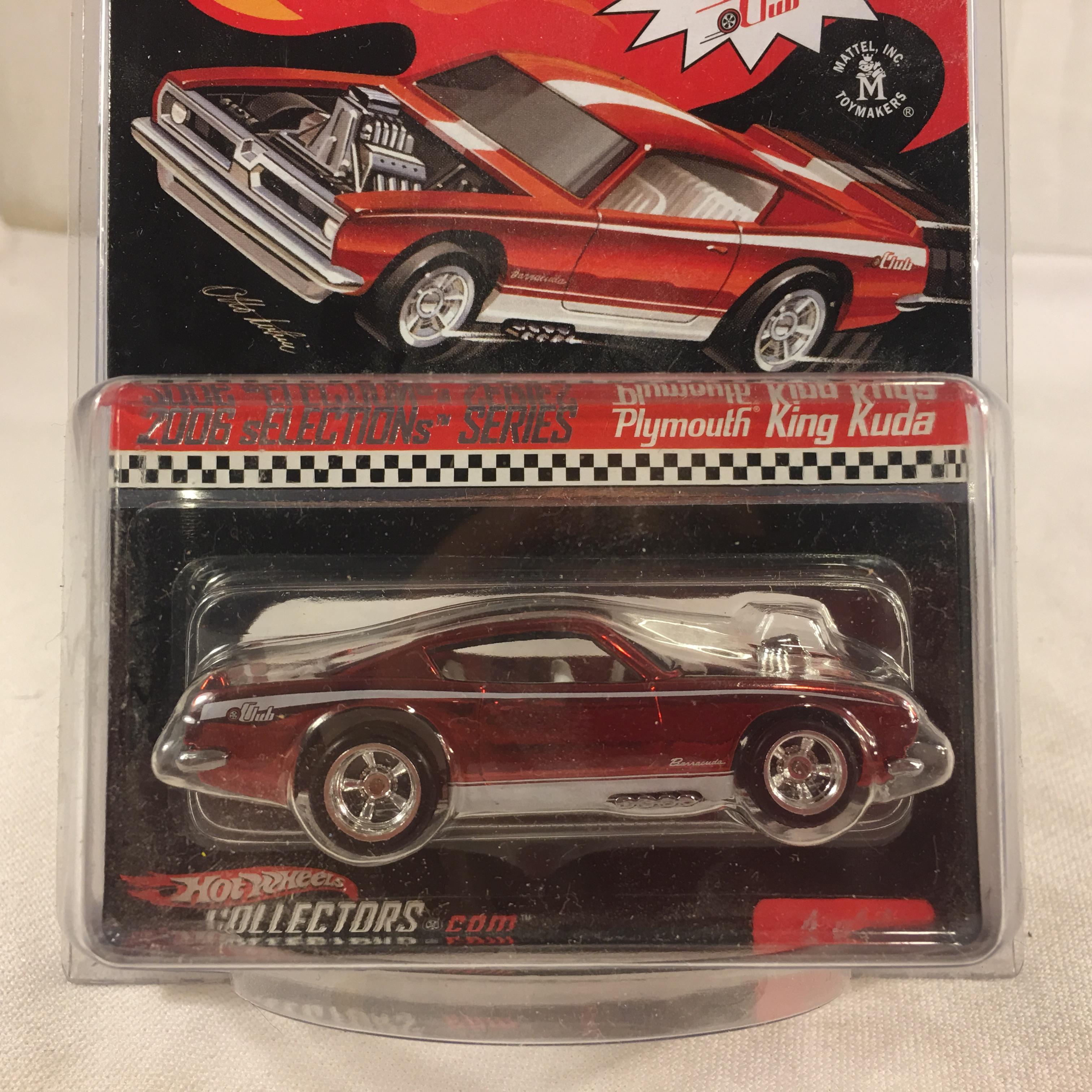 Collector NIP Hot wheels Red Club 2006 Selections Series Plymouth King Kuda 1/64 Scale 4/4 Car