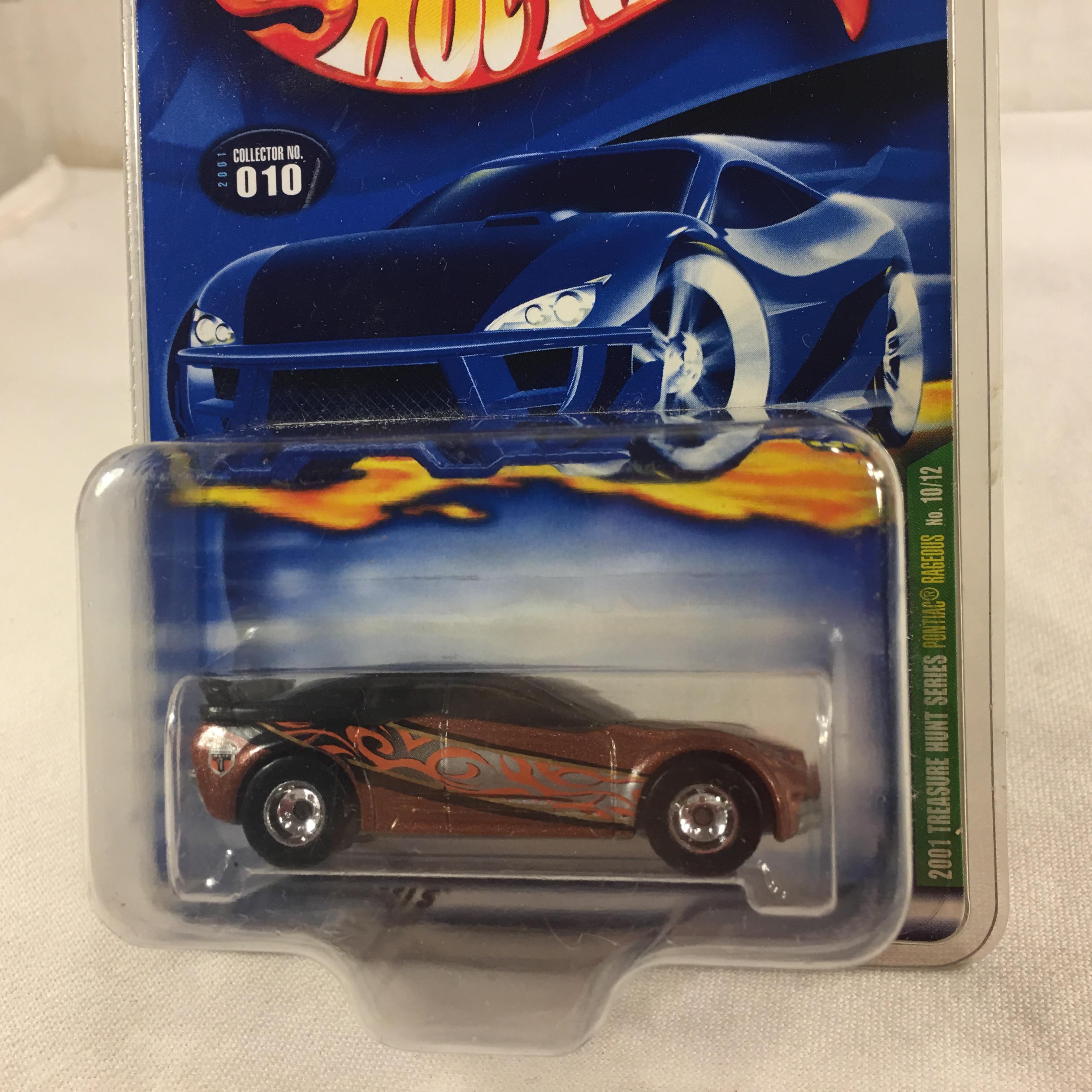 Collector NIP Hot wheels Treasure Hunt Series 2001 Pontiac Rageous 10/12 Cars 1:64 Scale