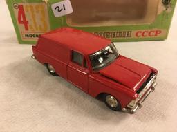 Collector Vintage CCCP Rusian Car Abtomo Novoexport  Red Die-cast Metal Car - See Pictures