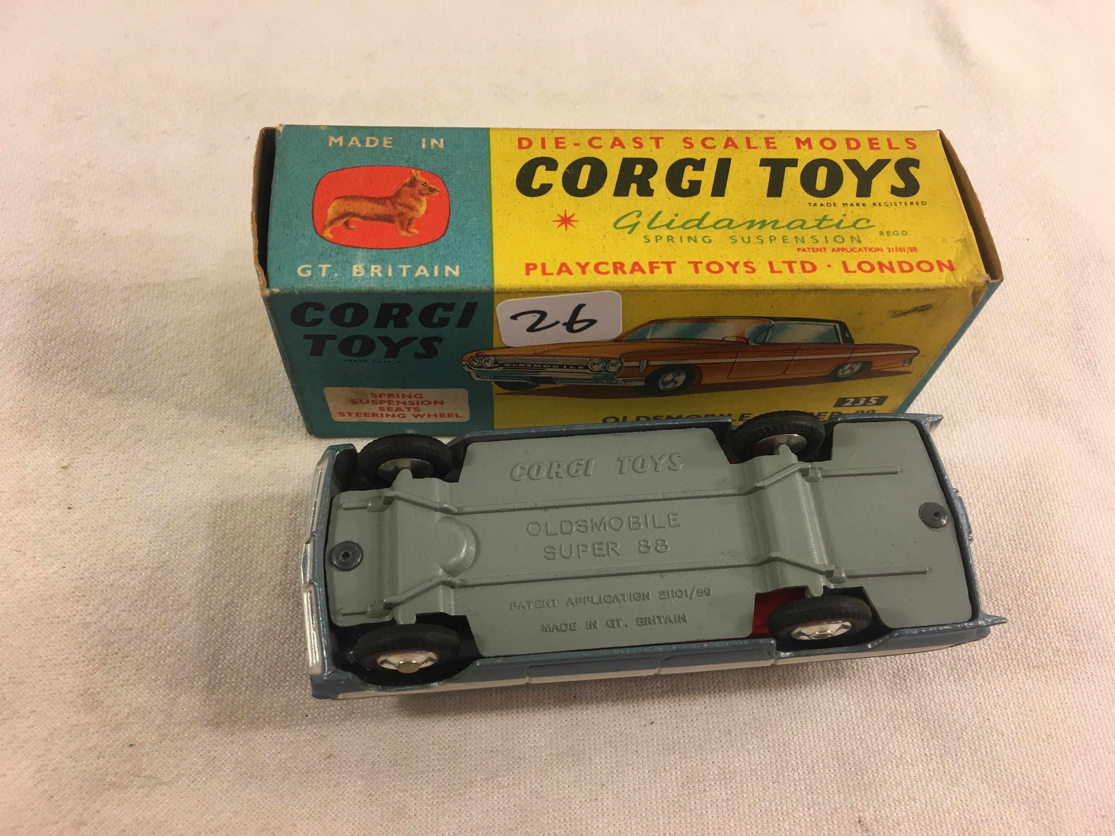 Collector Vintage Corgi Toys Oldsmoblie Super 88 No.235  Die-Cast Scale Models Glidamatic Car