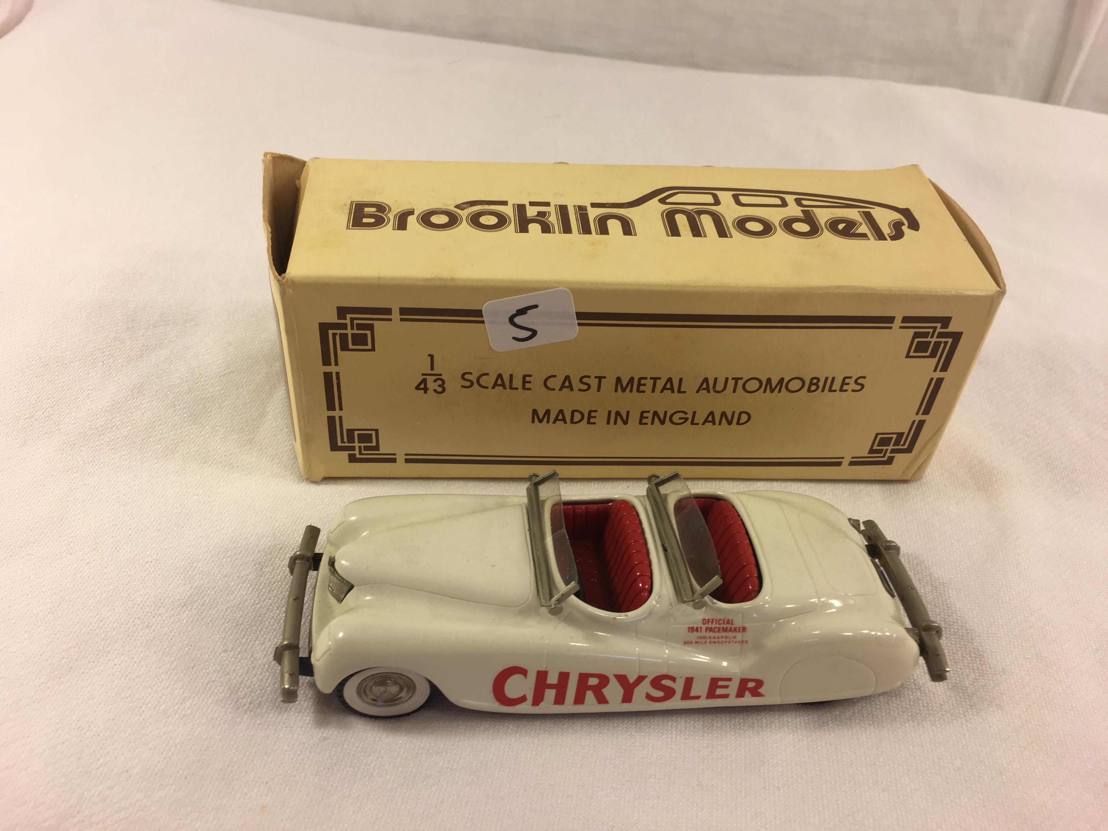 Collector Loose In Box Metal Automobiles Brooklin Models Made In England Scale 1/43