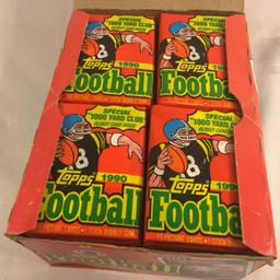 Box has Been Opened- But, each Package Still Sealed - Vintage  Topps Football Picture Sport Cards