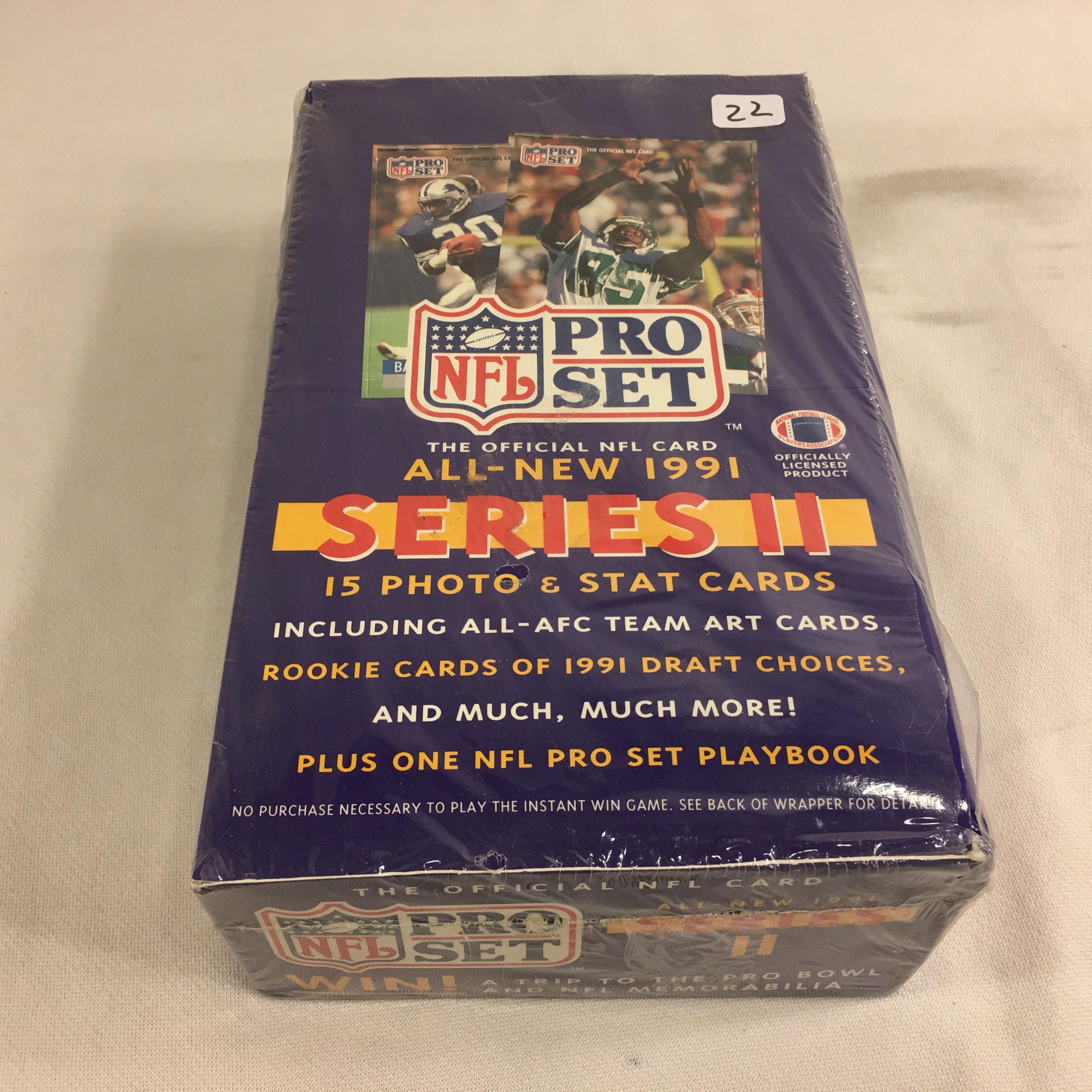 New Sealed in Box - Collector Pro NFL Set All-New 1991 Series II Football Sport Trading Cards