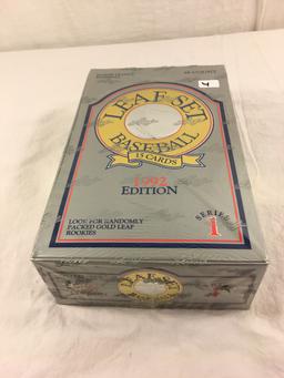 Collector Loose in Box But, Sealed in Package -1992 Leaf Set Baseball Cards Series 1