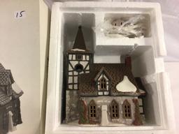 HVC  Dicken's Village Series Handpainted Porcelain Department 56 "Old Michaelchurch" 7.5x10.5"