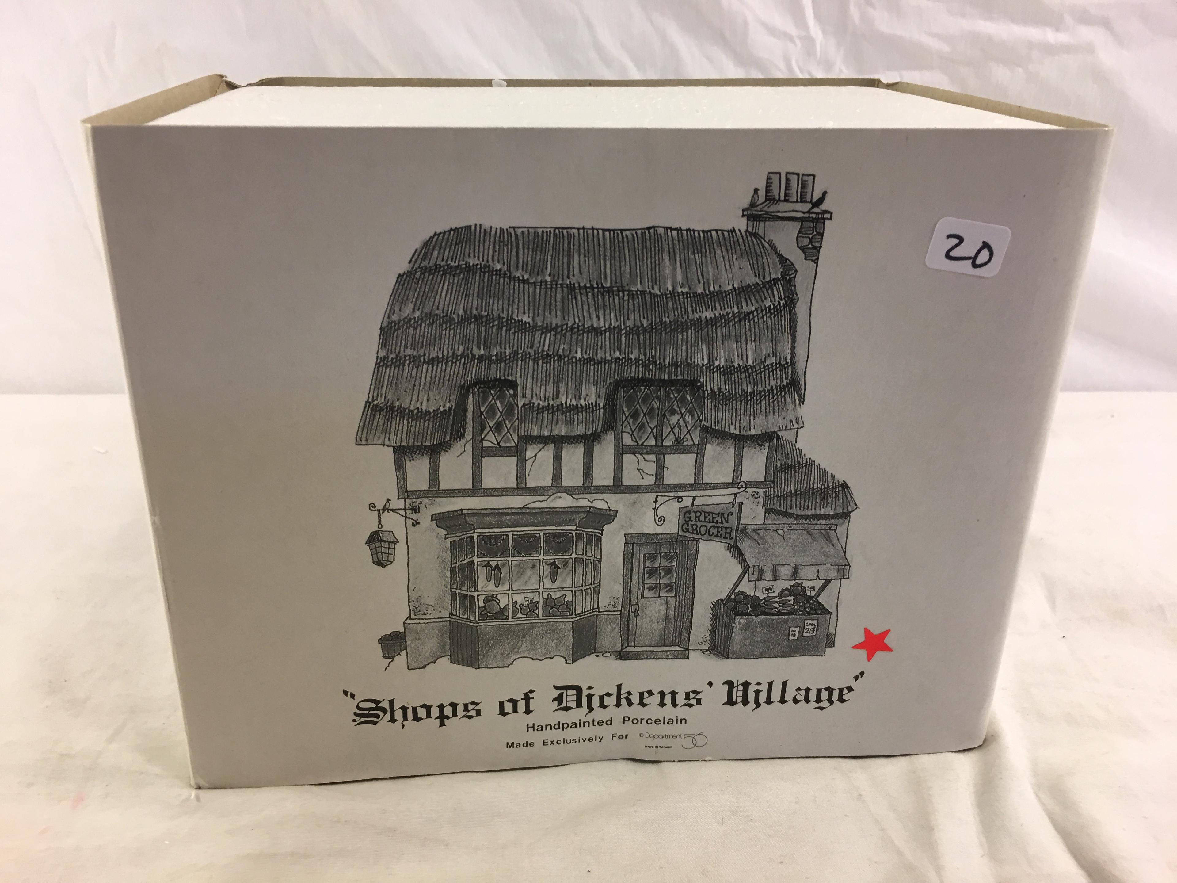 HVC Shops Of Dicken's Village Handpainted Porcelain Dept. 56 " B\ox Size:9.5x7.5" Box