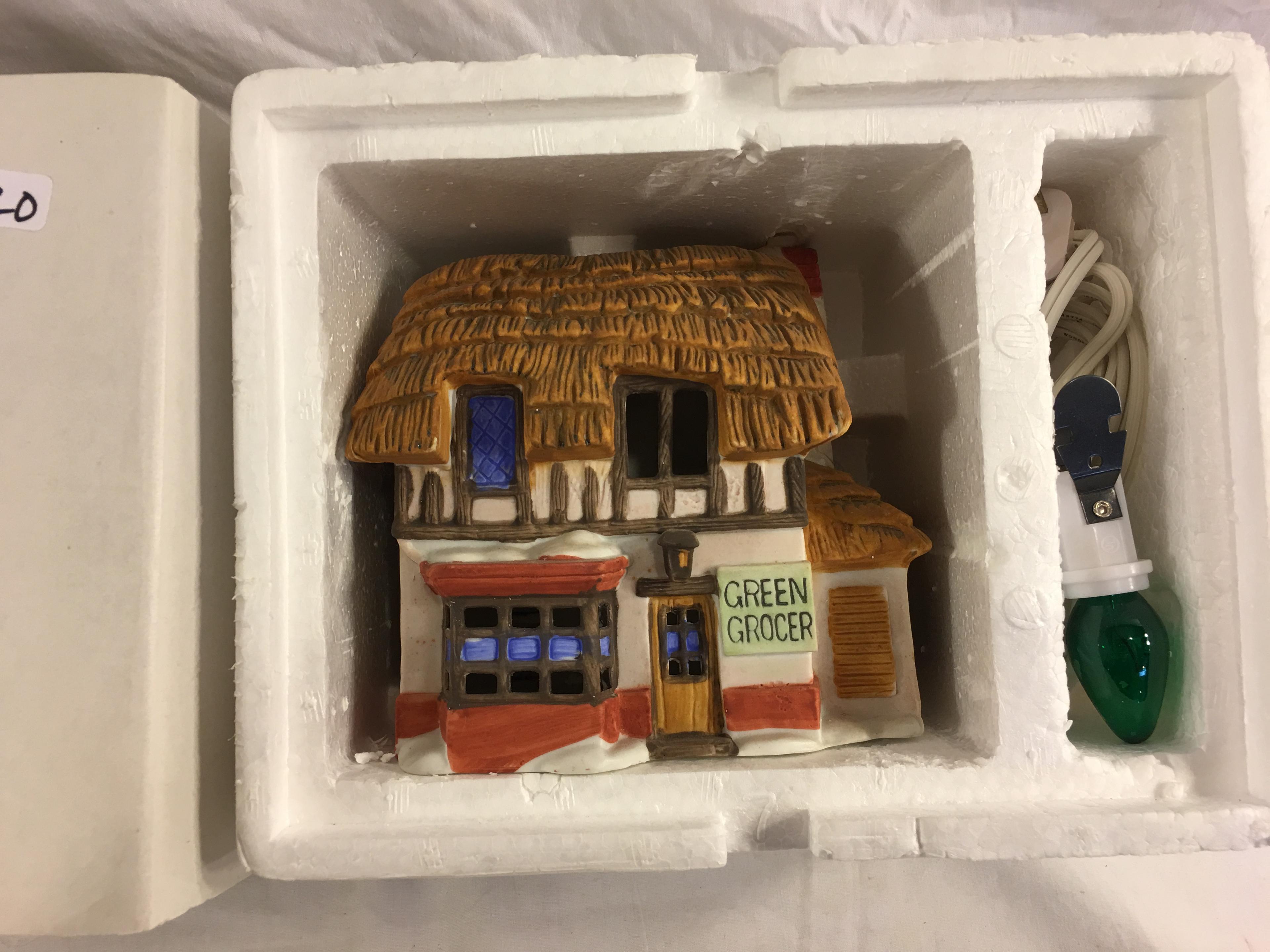 HVC Shops Of Dicken's Village Handpainted Porcelain Dept. 56 " B\ox Size:9.5x7.5" Box