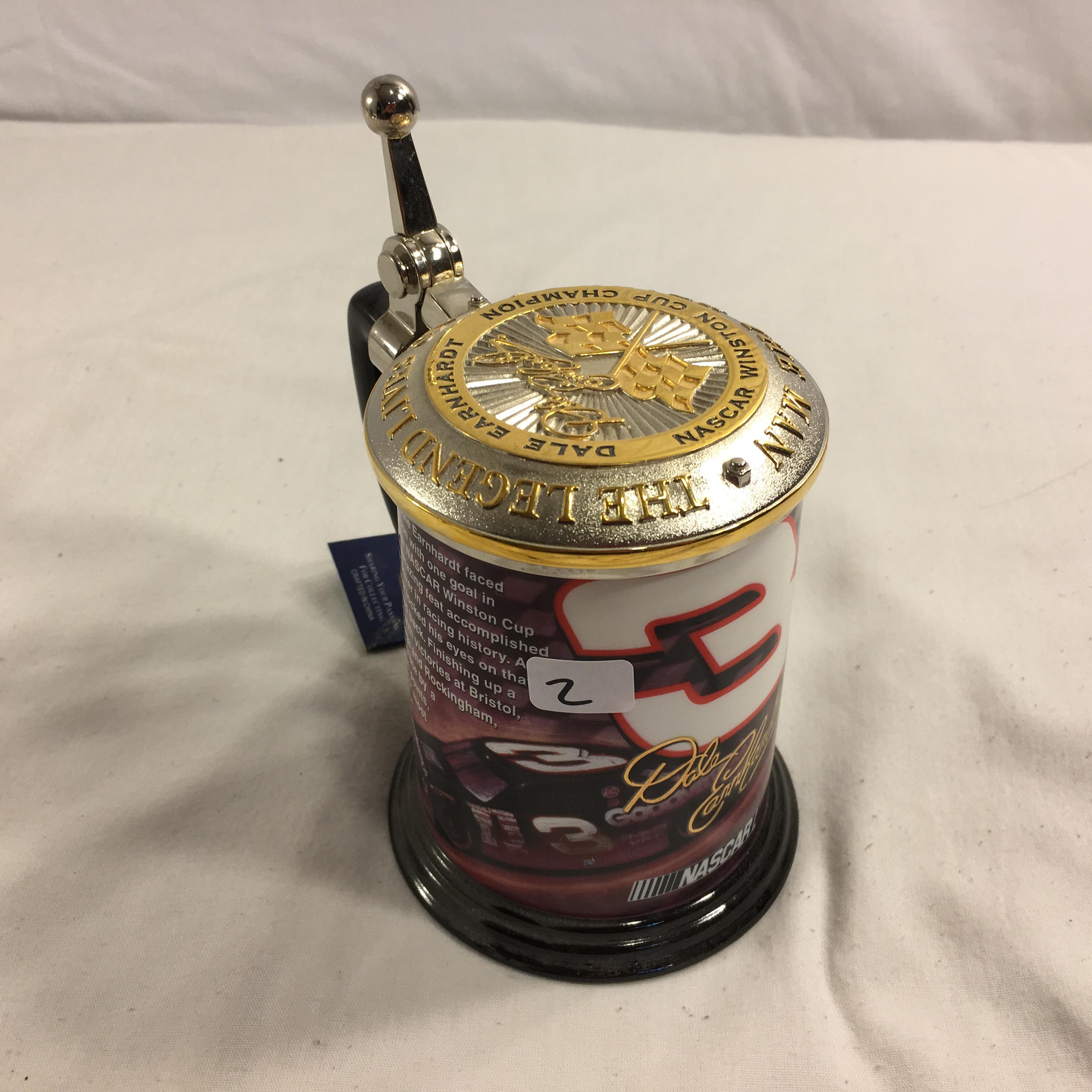 Collector Nascar 1994 Earnhardt the Legend Commemorative Tankard Stein Ceramic 4.1/2"