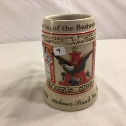 Collector Budweiser Anheuser Busch Stein/Mug Ceramic Sze: 6.1/8" Tall - See Photos