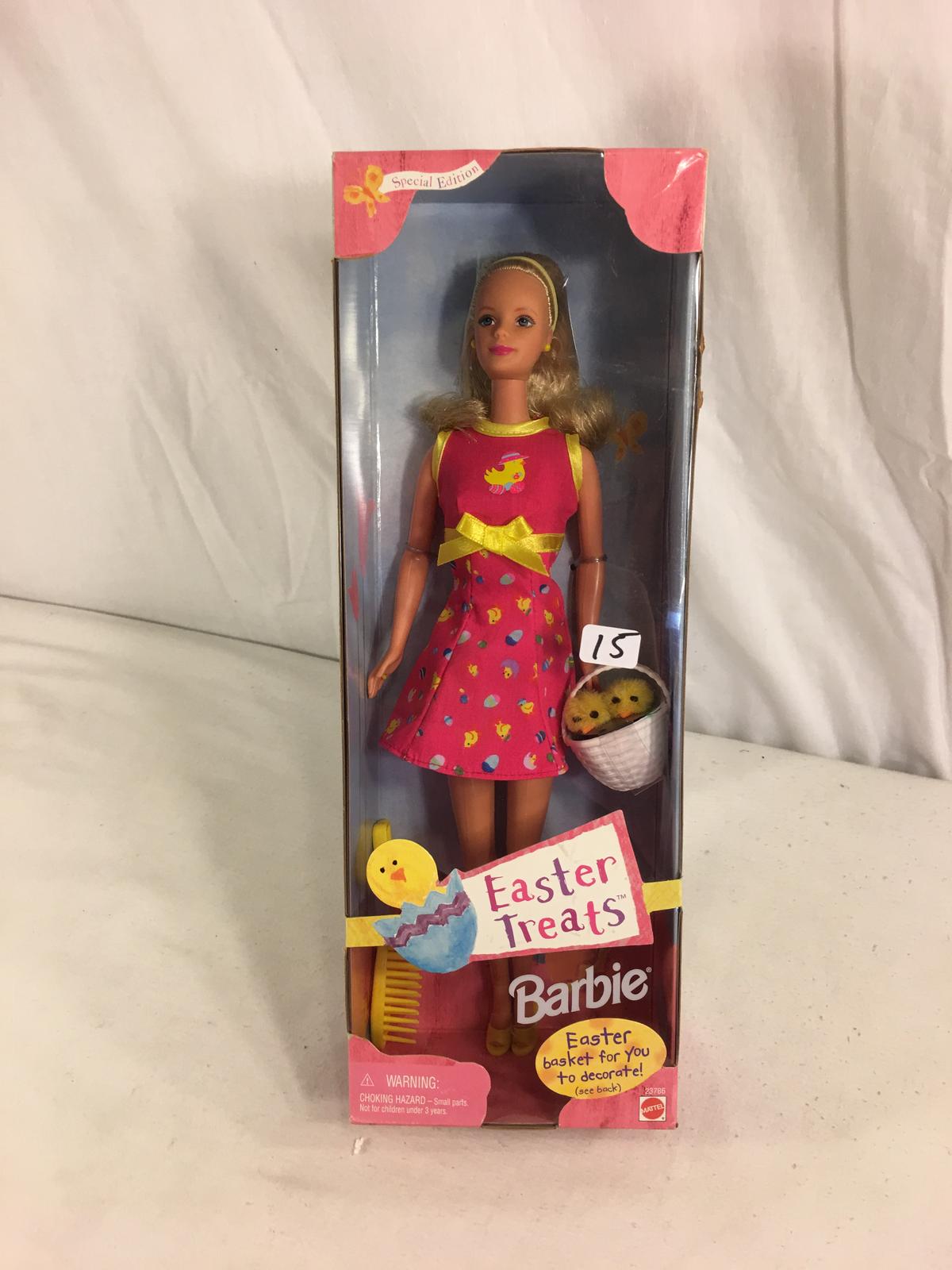 Collector NIB Barbie Mattel Easter Treats Barbie Mattel Doll 12"Tall Box