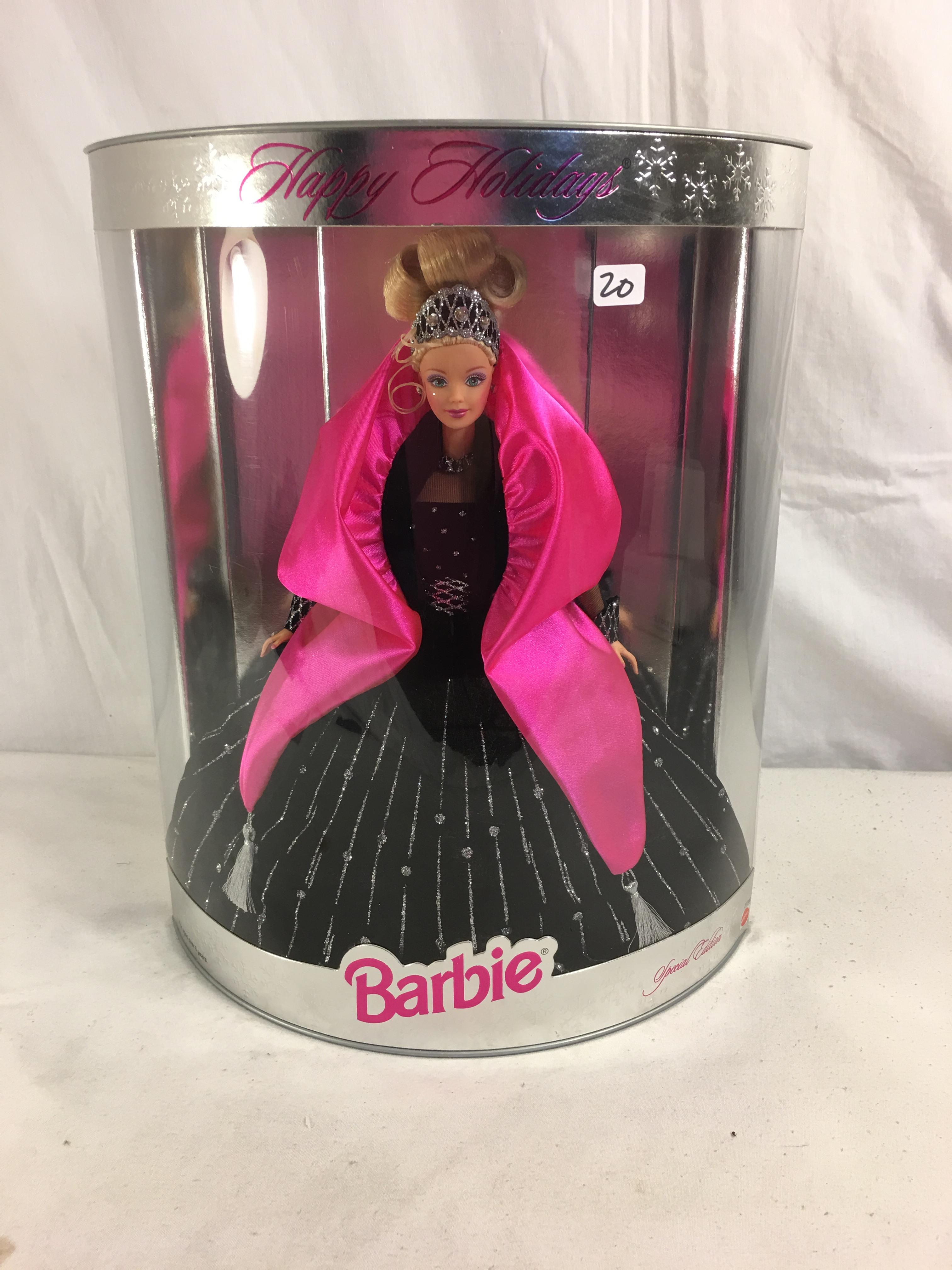 Collector NIB Barbie Special Edition Happy Holidays Barbie Mattel Doll 14"Tall Box