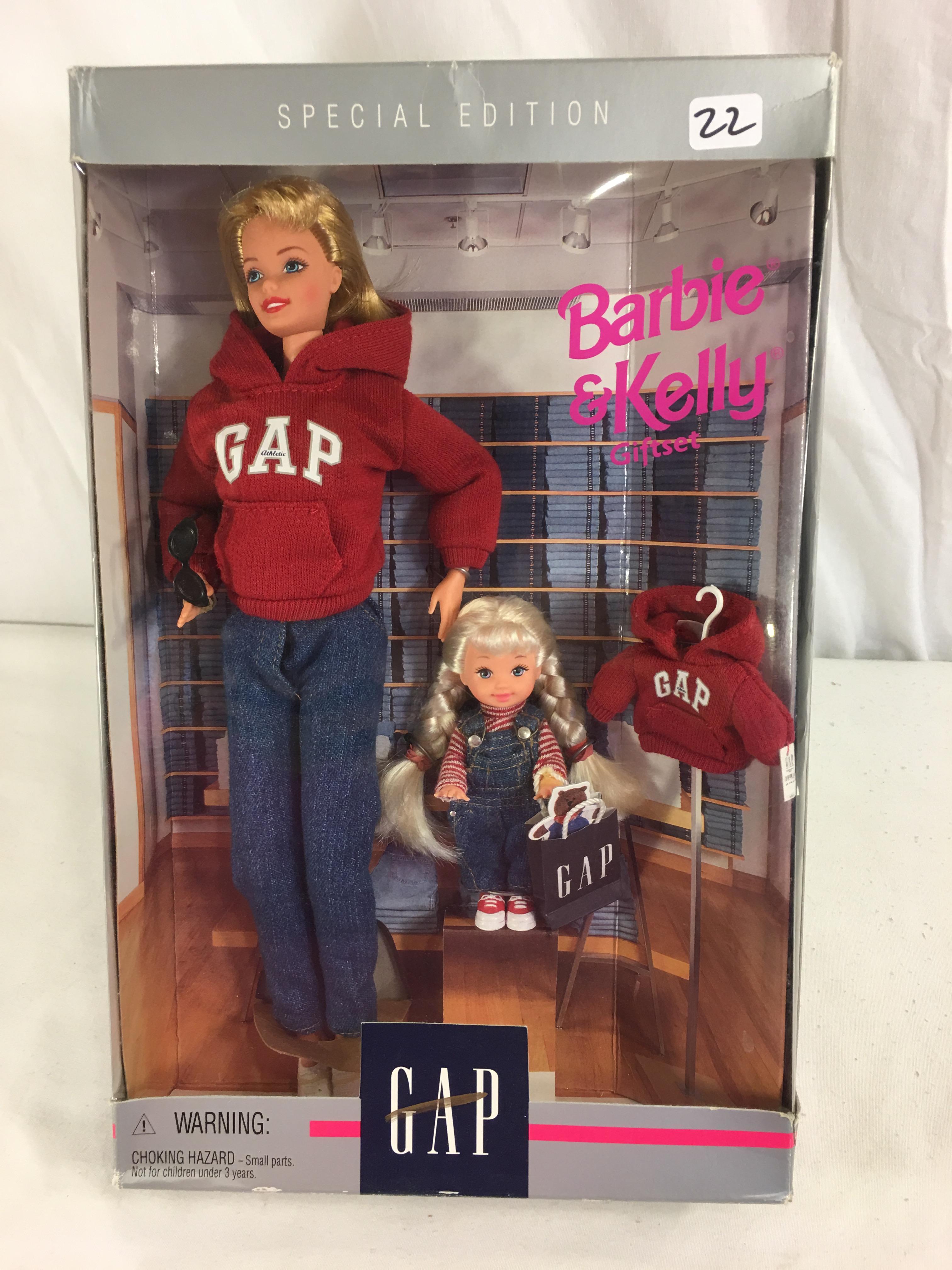 Collector Barbie & Kelly Giftset Gap Special Edition Barbie Doll 12.5"Tall Box