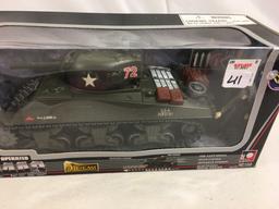 Collector Mark Toy 60103 Battery Operated M4AC Scale 1/32 DieCast Tank