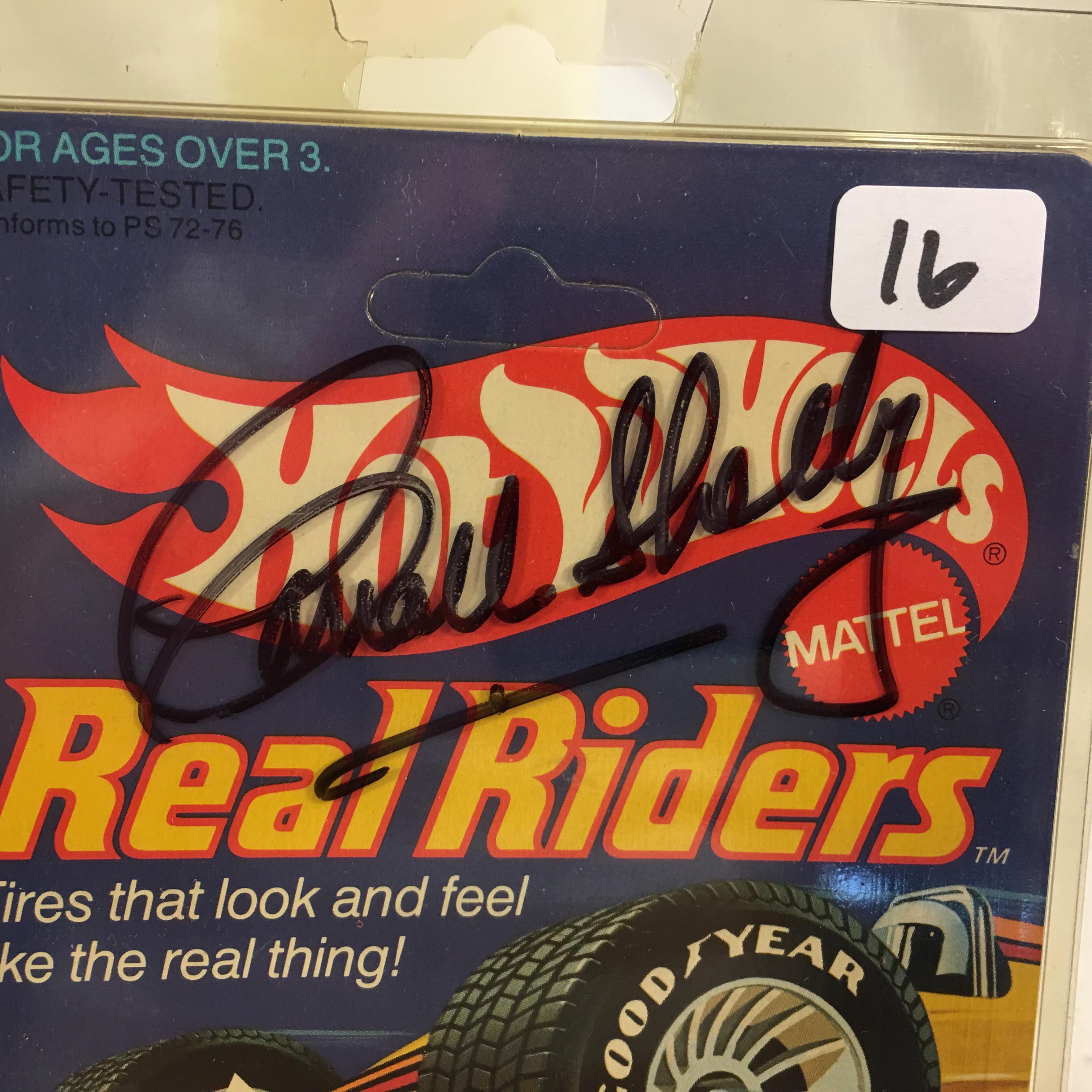 Collector NIP Hot Wheels Real Riders Hand Signed AutoGraph Corrall Shelby Classic Cobra