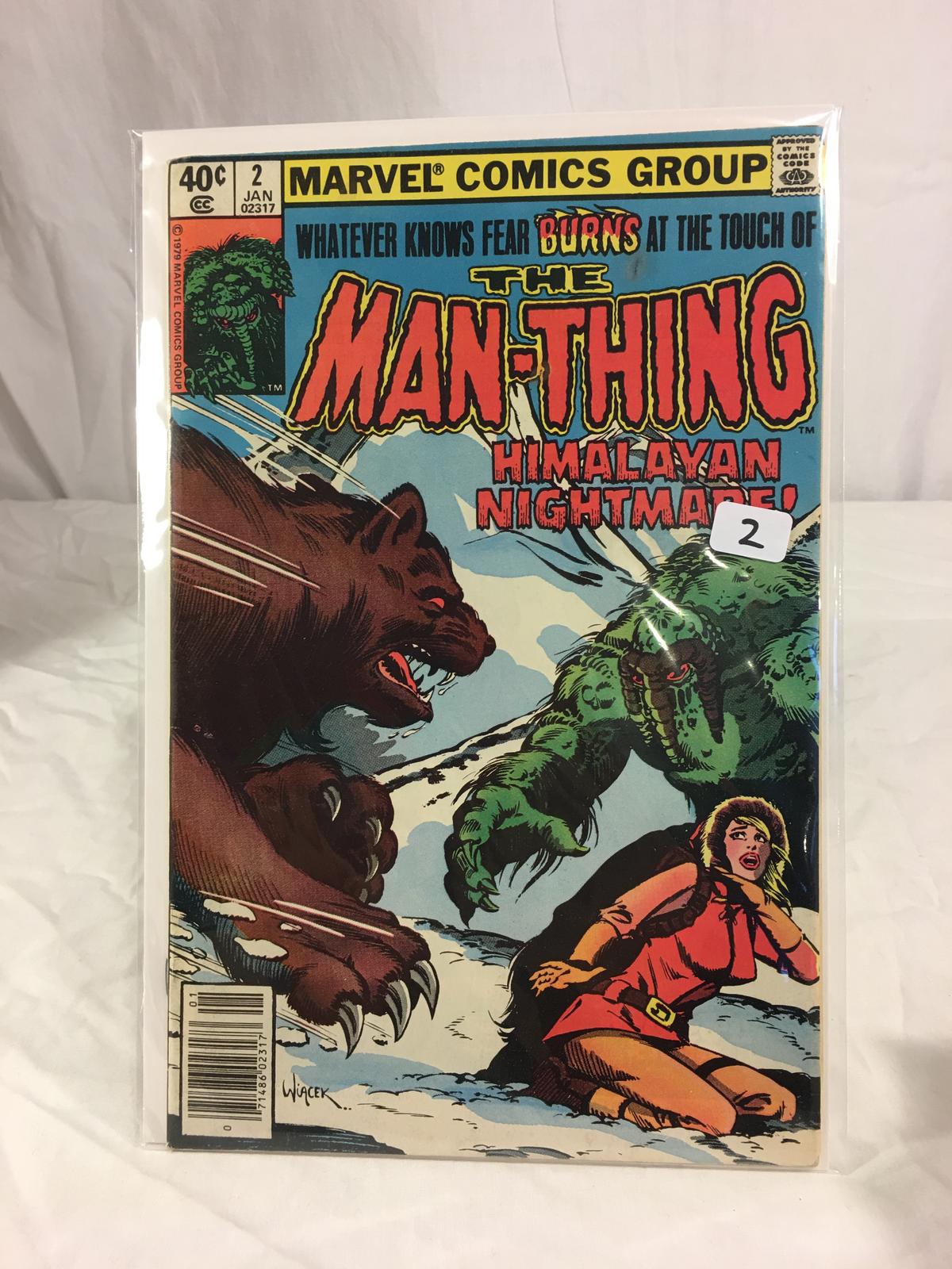 Collector Vintage Marvel Comics The Man-Thing Comic Book No.2