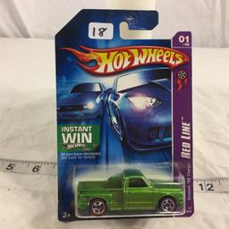 NIP Collector Hot wheels 1/64 Scale DieCast Metal & Plastic Parts Red Line Custom '69 Chevy 1/5