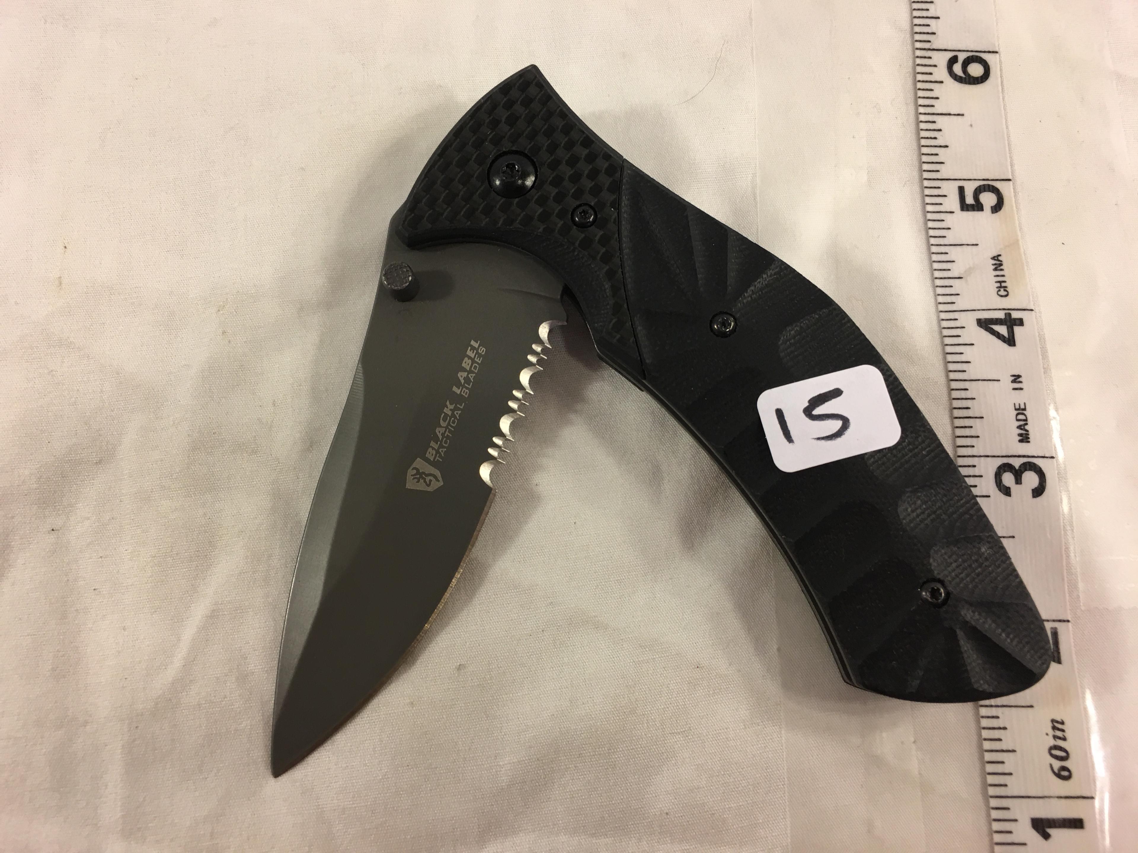 Collector Black Label Tactical Blades Folded Knive Pocket Knife Size:4.3/4"