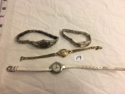 Lot of 4 Pieces Collector Loose Used Women's Watch - See Pictures