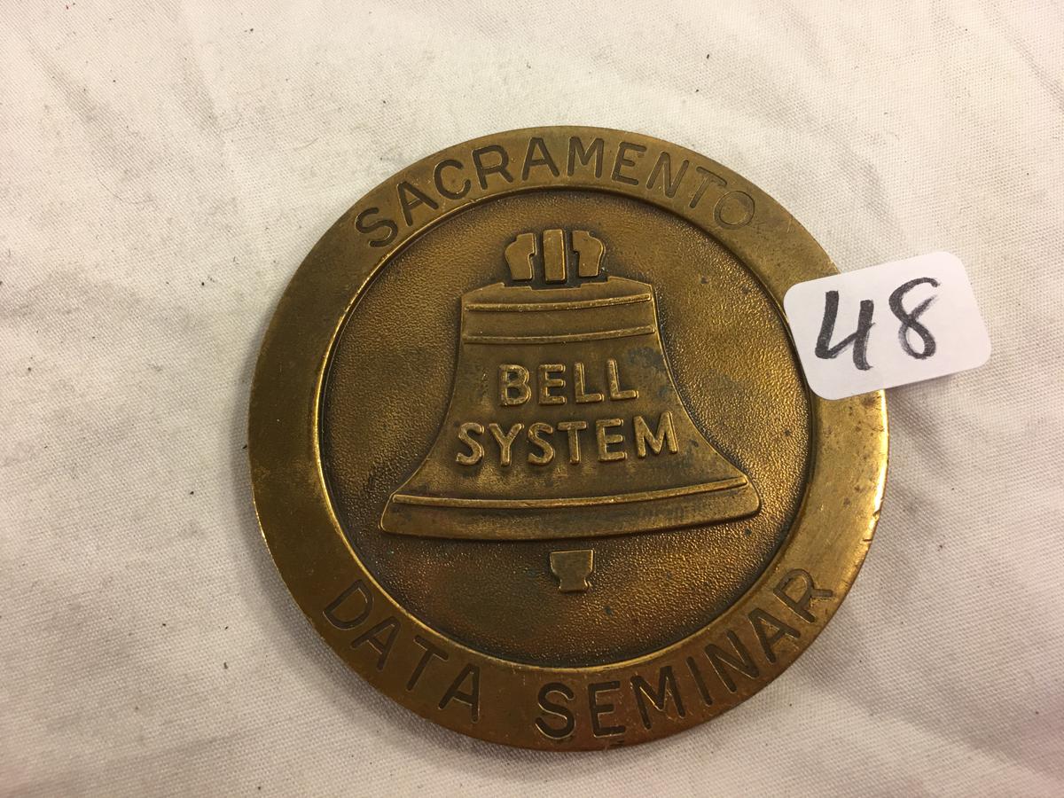 Collector Vintage Sacramento Bell System DATA Seminar 2.1/2" Round