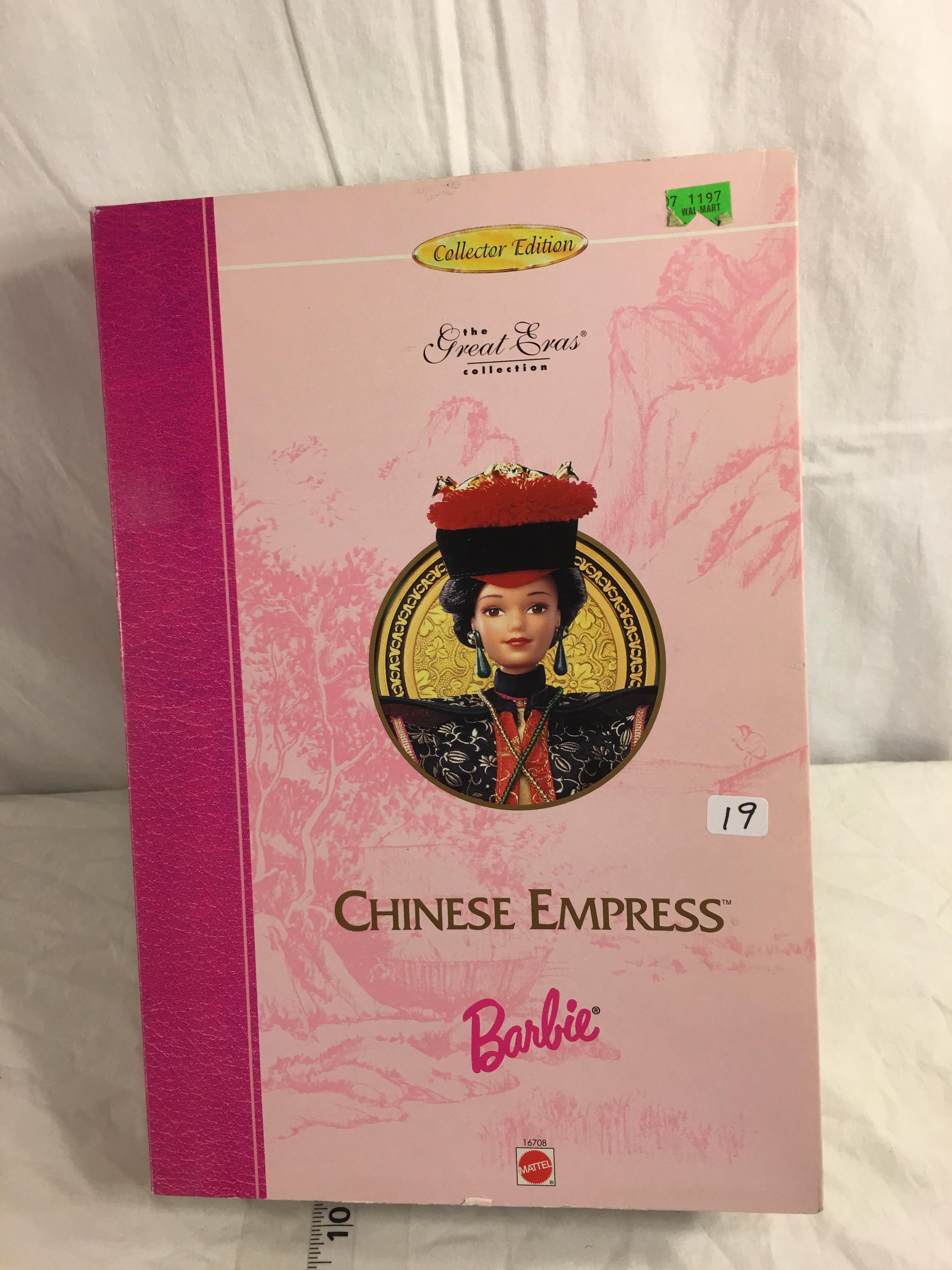 NIB Collector Edition The Great Eras Chinese Empress Barbie Mattel Doll 14.5"Tall Box