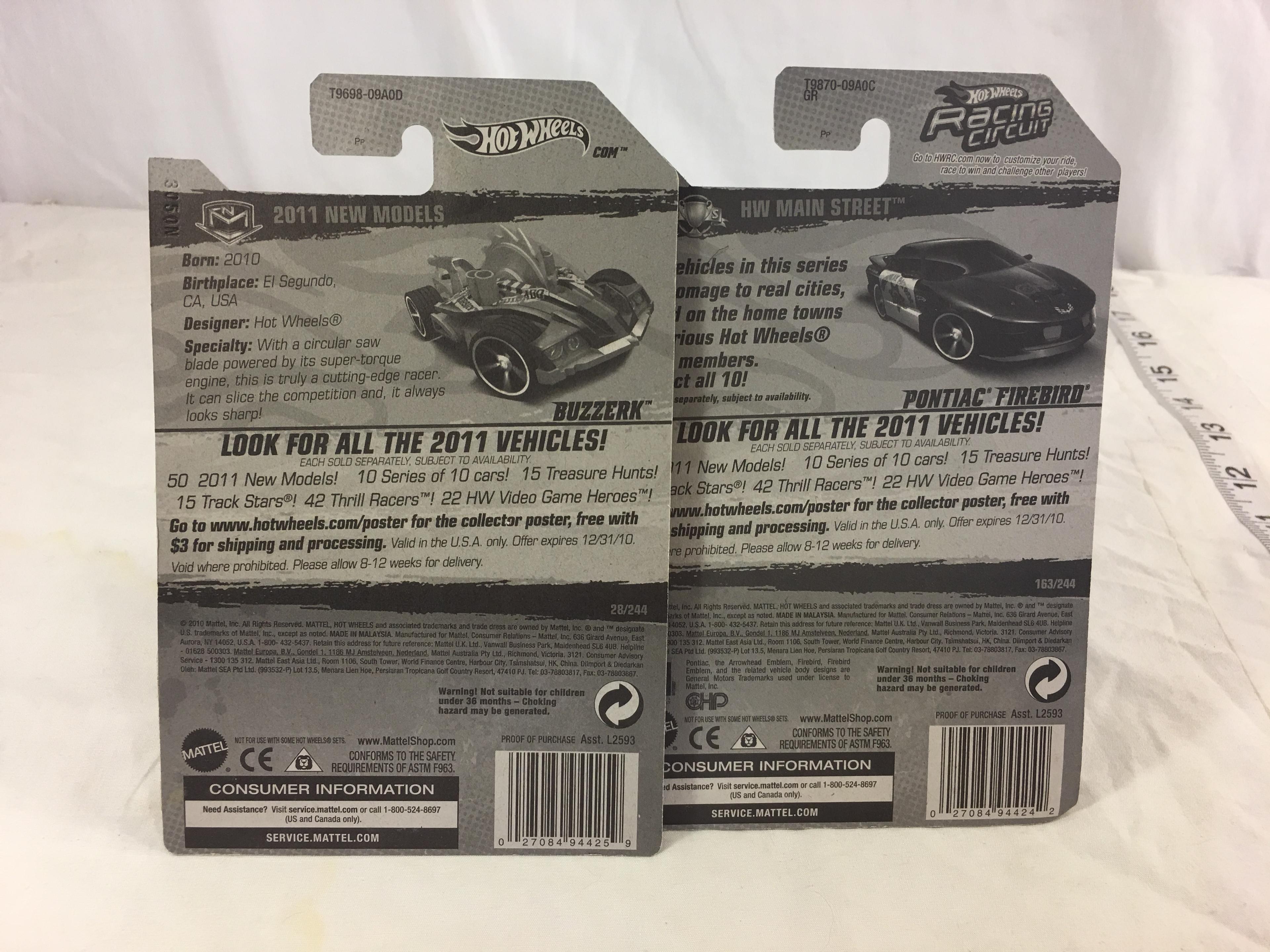 Lot of 2 Pieces Collector New in Package Hot wheels 1/64 Scale Die-Cast Metal & Plastic Parts