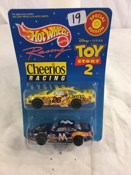 Collector NIP Hot wheels Mattel Disney Toy Story 2 Cheerios Racing Special Edition Cars 1/64 Scale