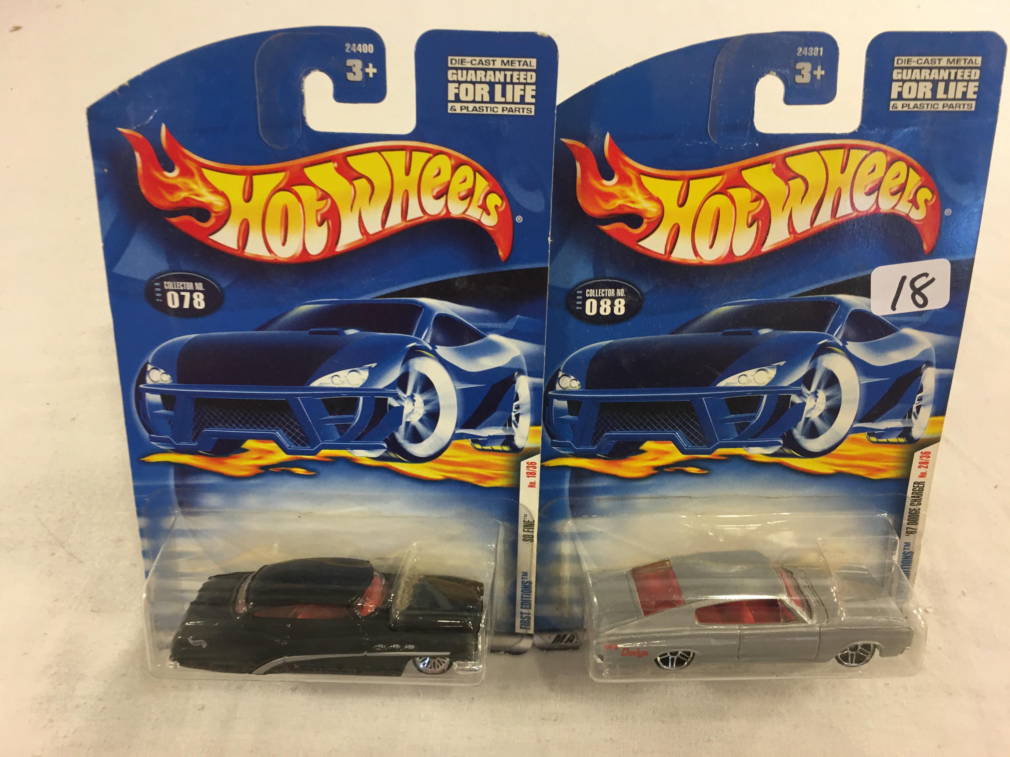 Lot of 2 Pieces New in Package Hot wheels Mattel 1/64 Scale Die-Cast Metal & Plastic Parts Cars