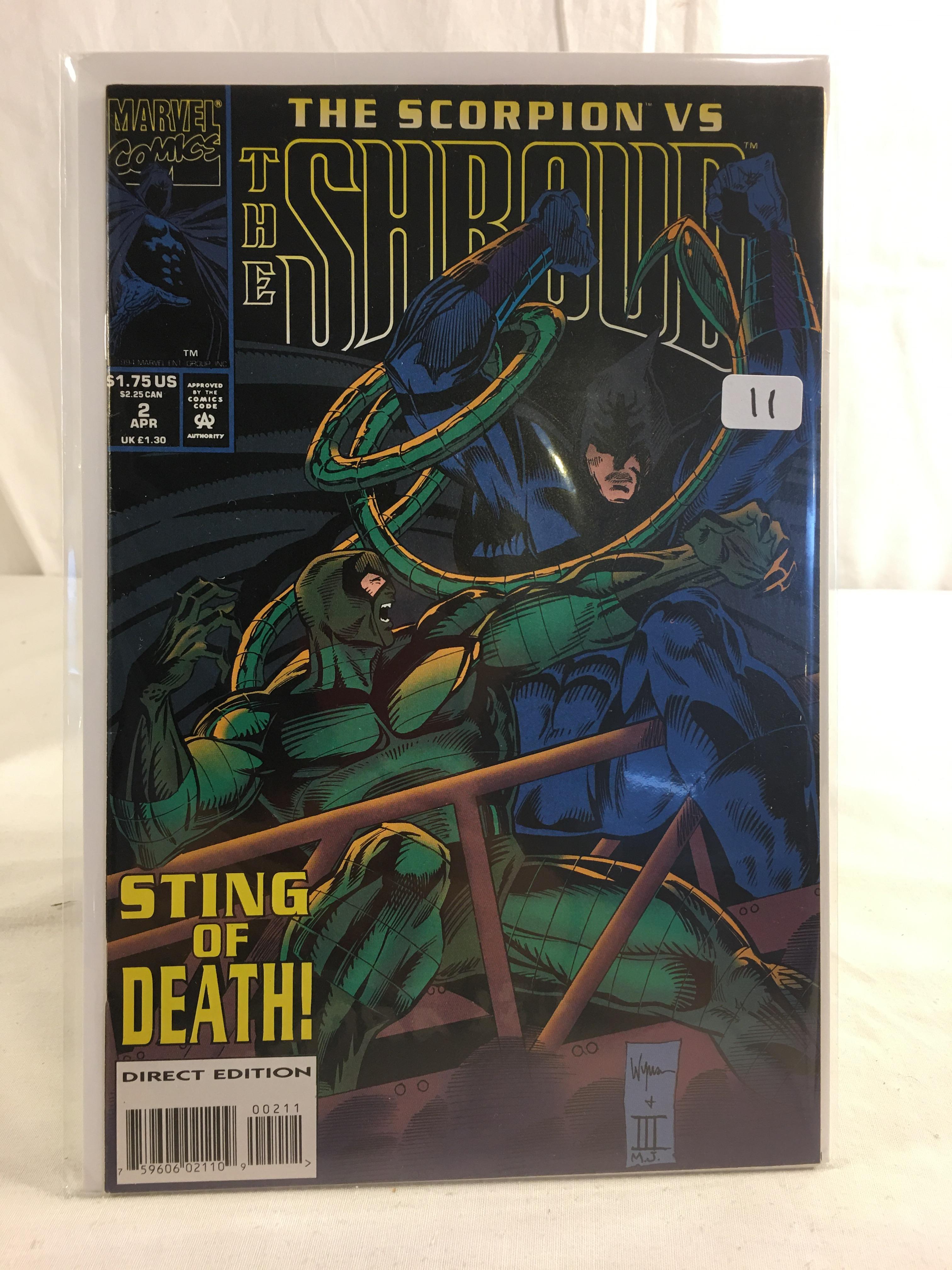 Collector Marvel Comics The Scorpion VS The Shroud Comic Book NO.2 Sting Of Death