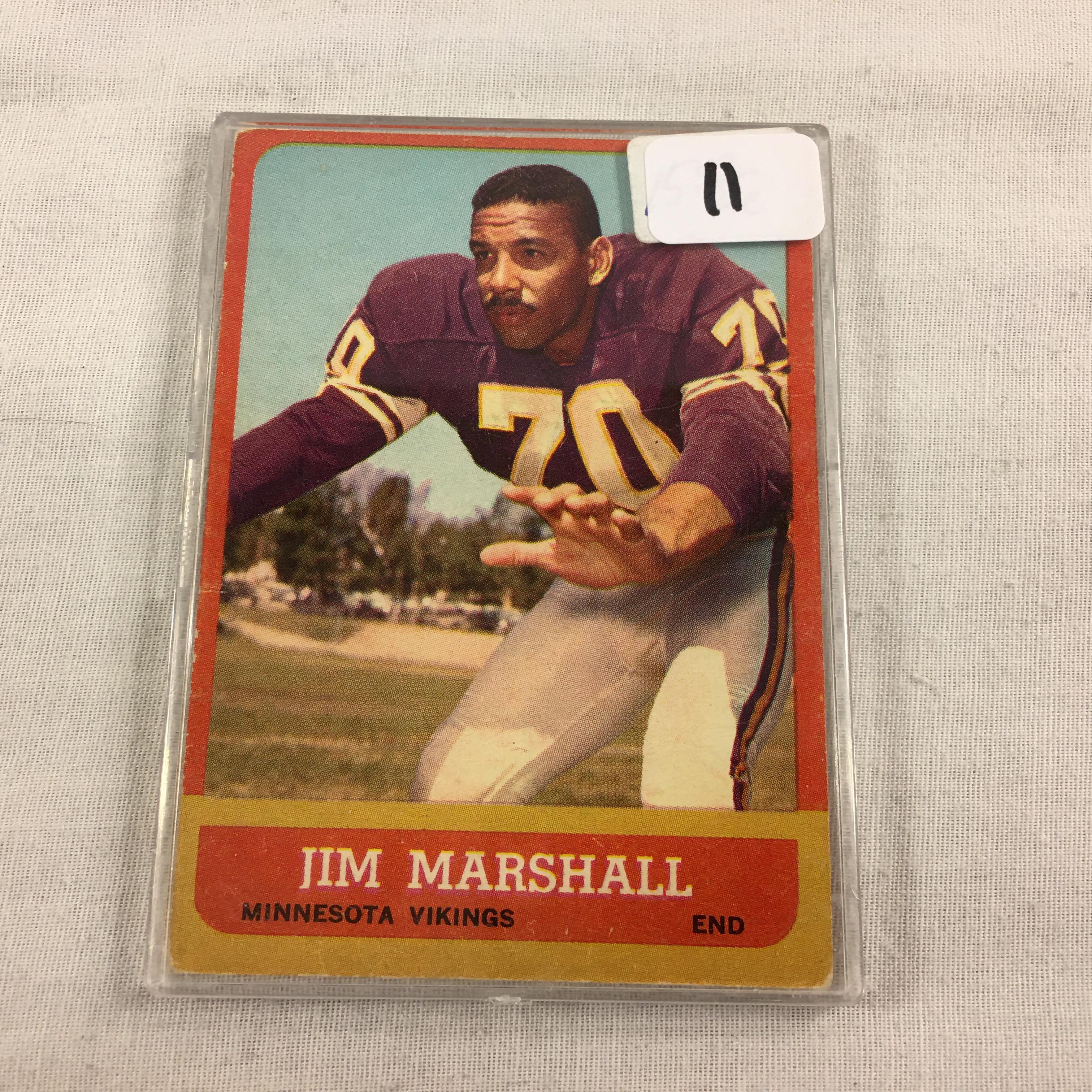 Collector Vintage 1960 T.C.G. Sport Baseball Card Jim Marshall Minnesota Vikings #107 Sport Card