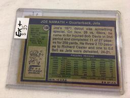 Collector Vintage 1971 T.C.G. Sport Baseball Card Joe Namath #100 Jets QB Sport Trading Card