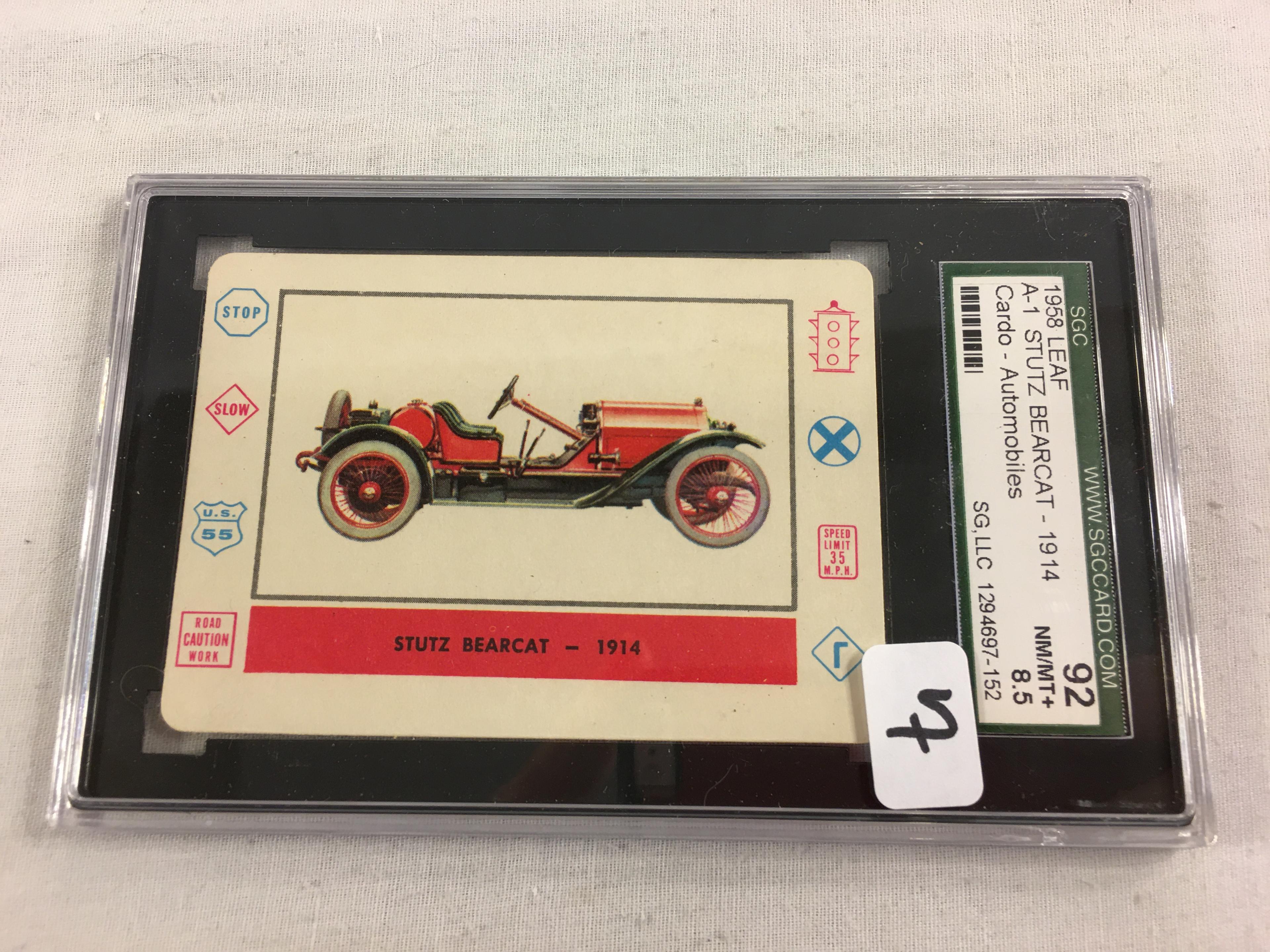 Vintage 1958 Leaf A-1 Stutz Bearcat 1914 Cardo Card Automobiles SCG 92 NM/MT+8.5 SG 1294697-152