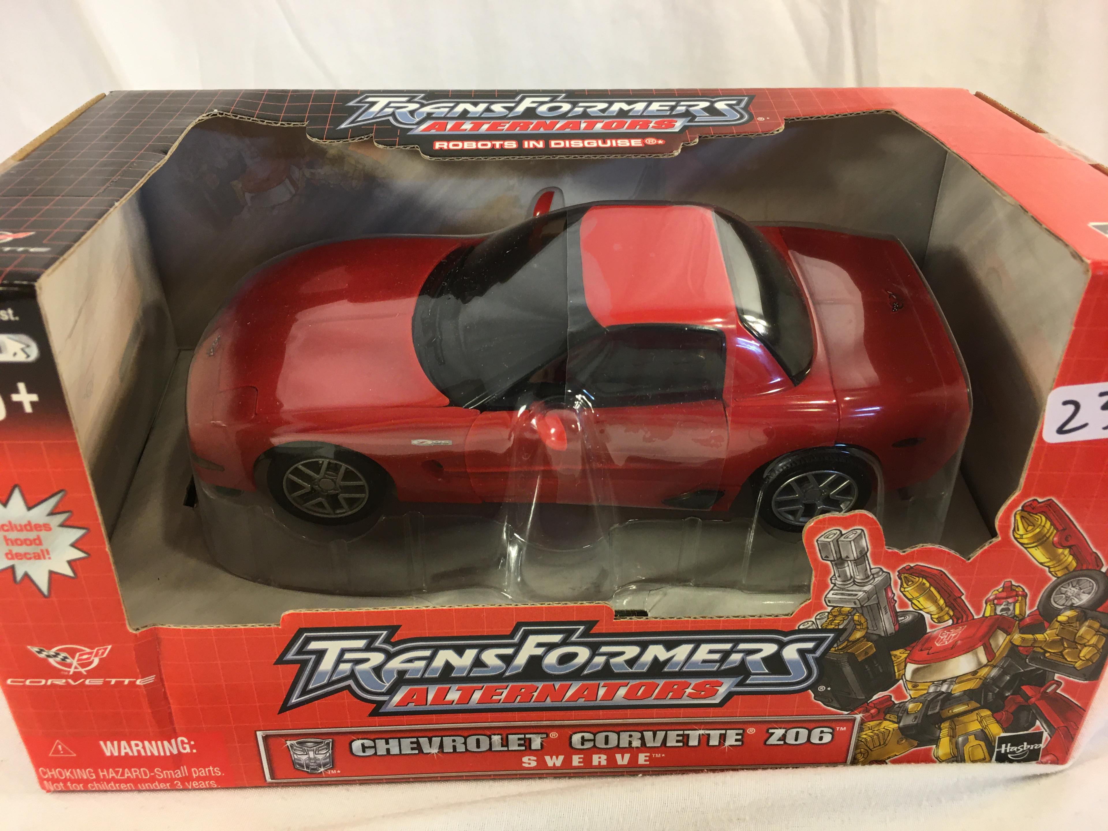 Collector NIB Hasbro Transformers Alternaters Chevrolet Corvette ZO6 Swerve Figure Sz:6"