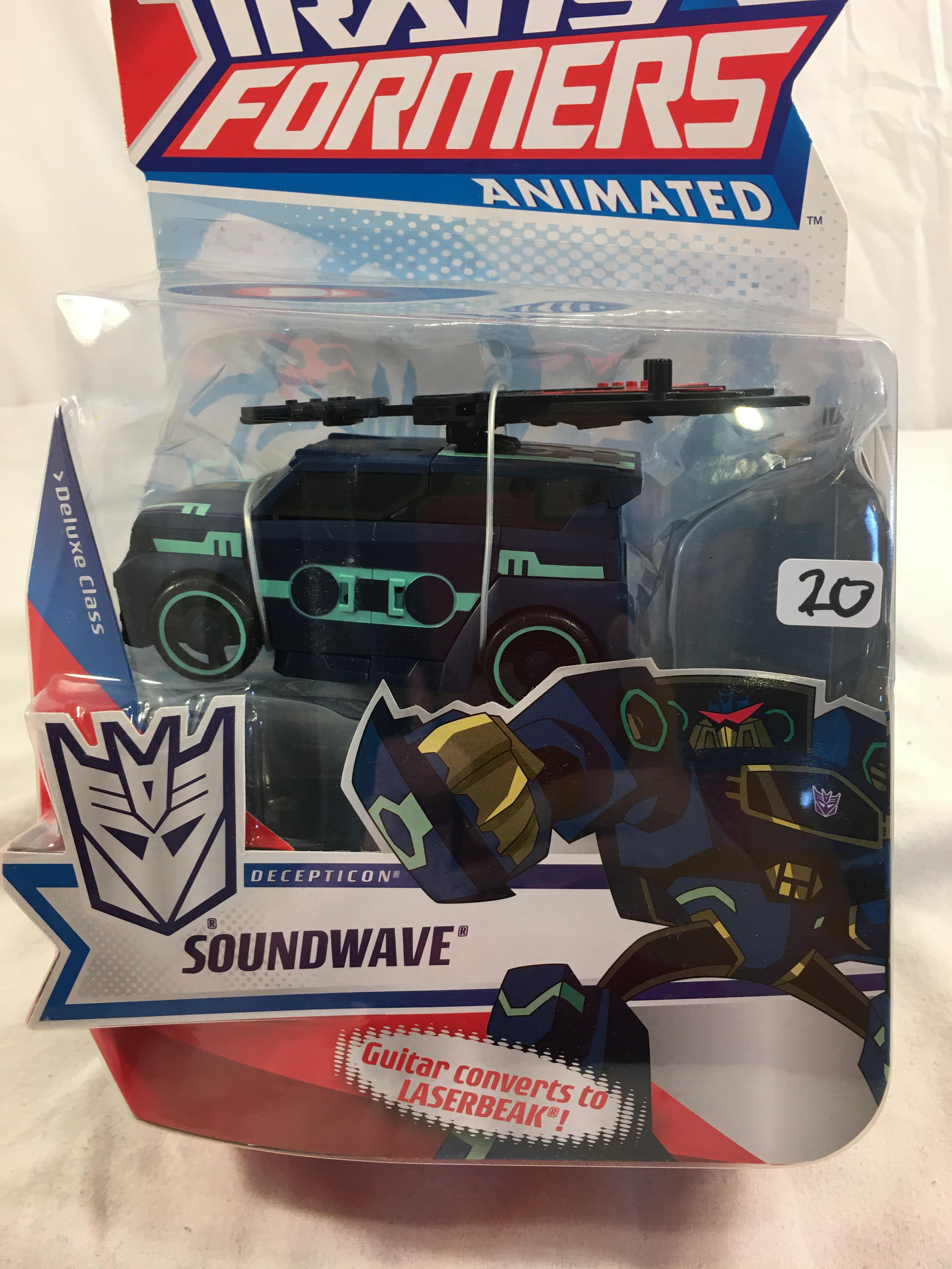 Collector Hasbro Tranformers Animated Soundwave Decepticon Deluxe Class 12"