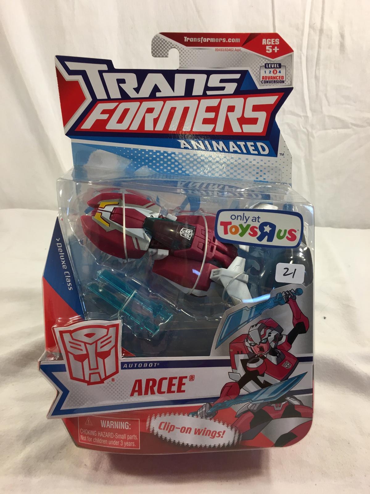 Collector Hasbro Transformers Animated Arcee Autobot Deluxe Class 12"