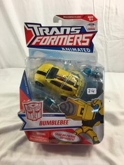Collector Hasbro Transformers Animated Bumblebee Autobot Deluxe Class 12"