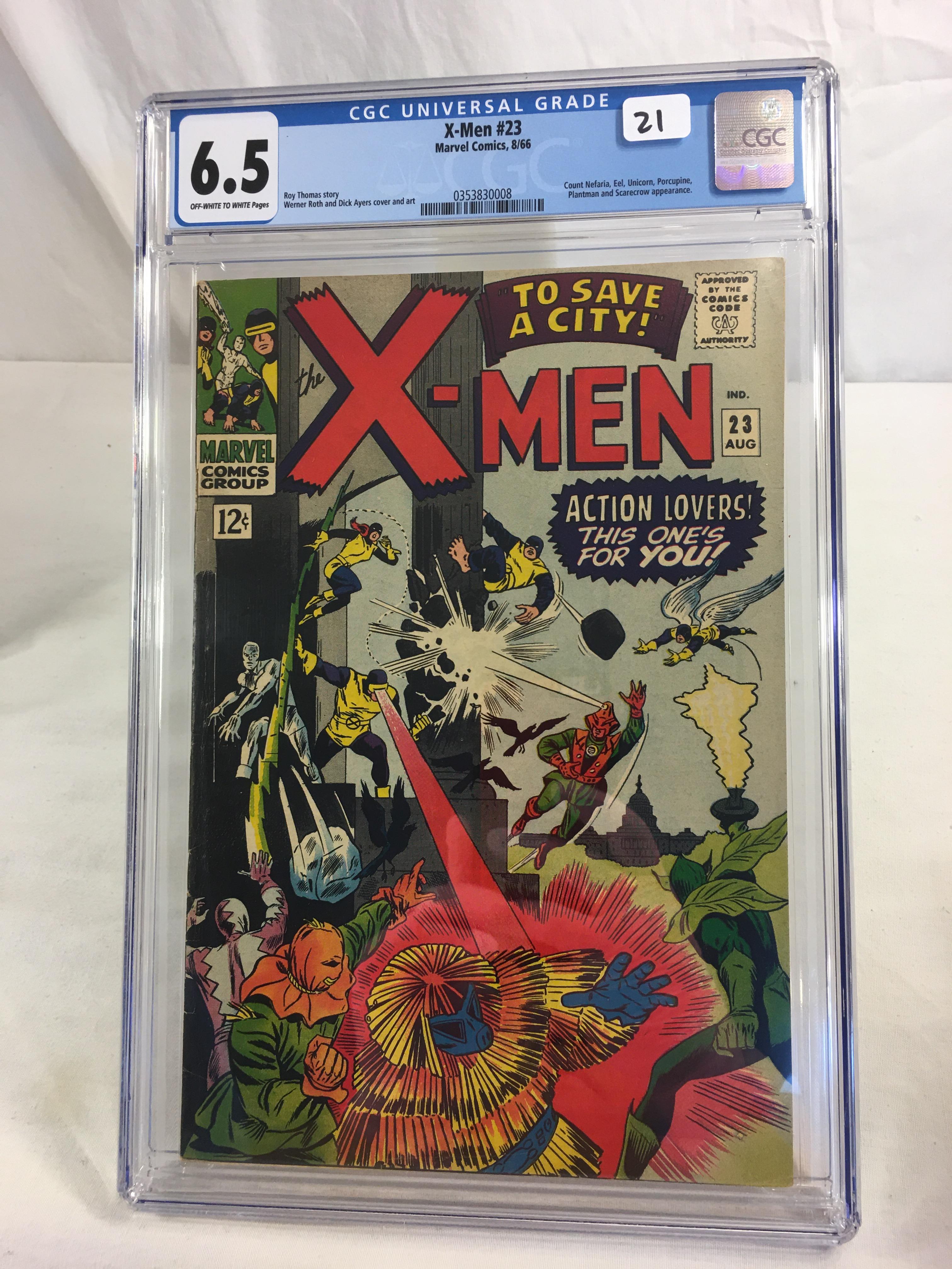 Collector Vintage Marvel Comics CGC Universal Grade 6.5 X-Men #23 Comic Book