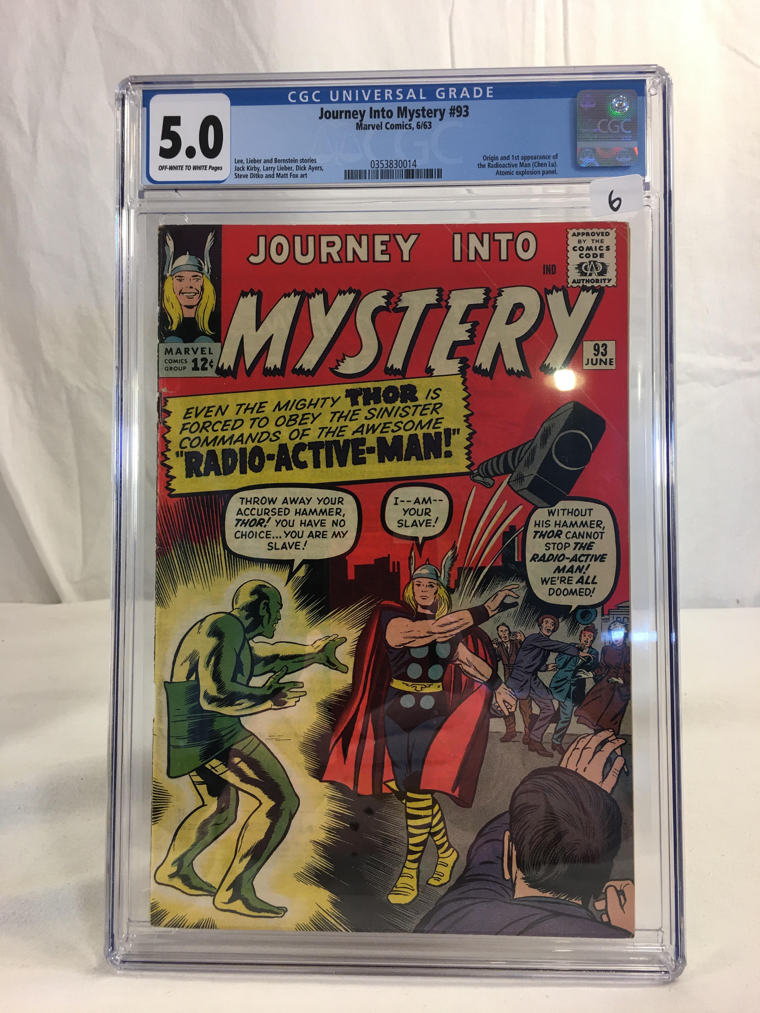 Collector Vintage Marvel Comics CGC Universal Grade 5.0 Journey Into Mystery #93 Comic