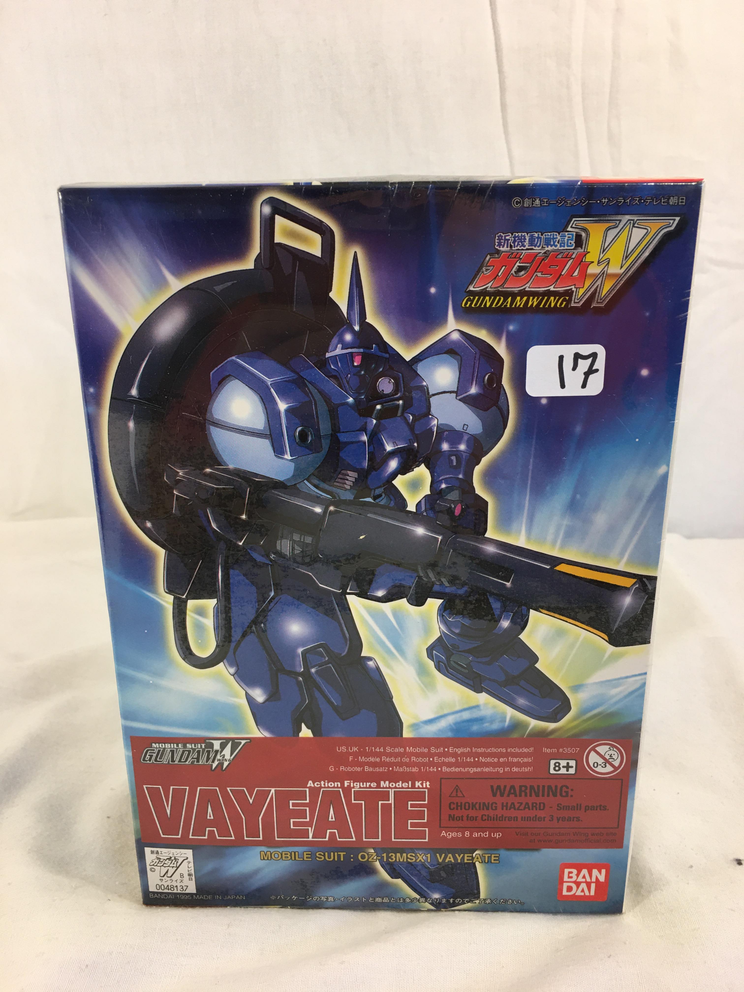 New Sealed Collector Bandai Mobil Suit Wing Gundam Vayeate Action Figure Model Kit 8.5x6"