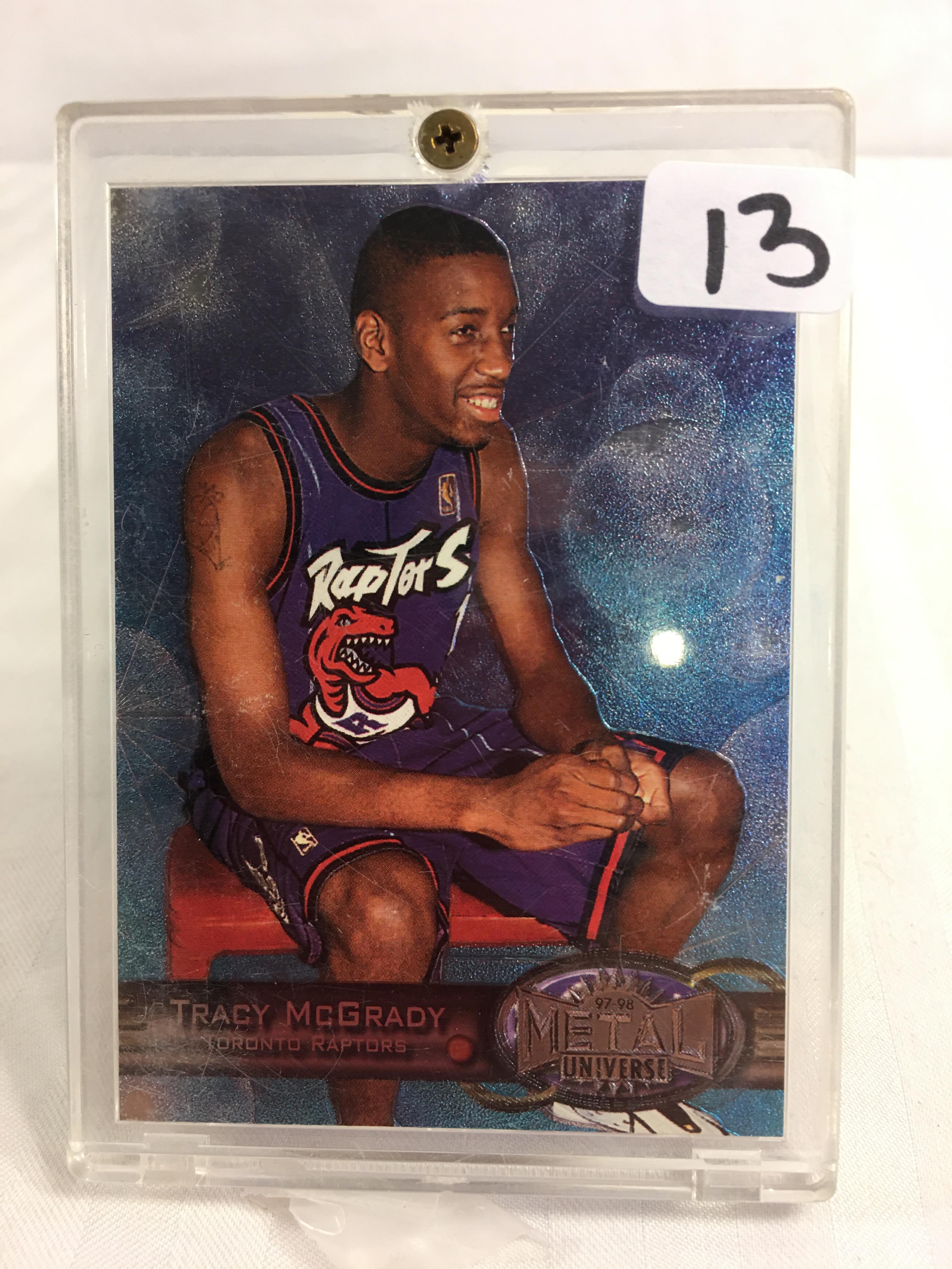 Collector Tracy McGrady Fleer Metal No. 42 Skybox 1997 Toronto Raptors Basketball Sport Card