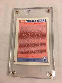 Collector 1990 Fleer All-Stars Michael Jordan  No.5 Of 12 NBA Basketball Sport Trading Card