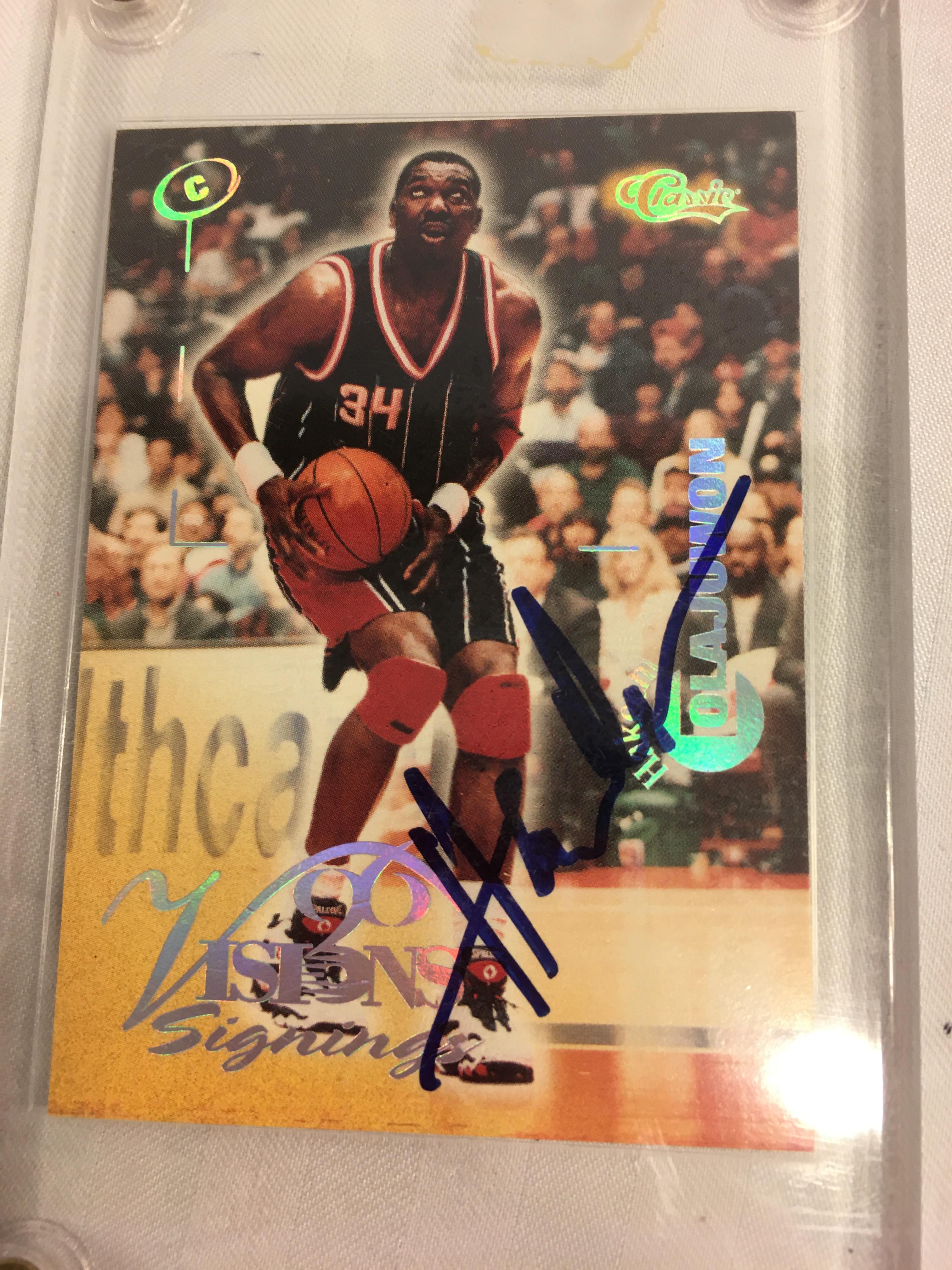 Collector 1996 Classic Vision Signings Hakeem Colajuwon Basketball Sport Card 258/270 Hand Signed