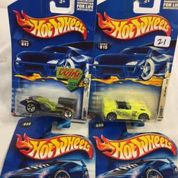 Lot of 4 Pieces Collector New in Package Hot wheels 1/64 Scale Die-cast Metal & Plastic Parts