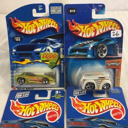 Lot of 4 Pieces Collector New in Package Hot wheels 1/64 Scale Die-cast Metal & Plastic Parts