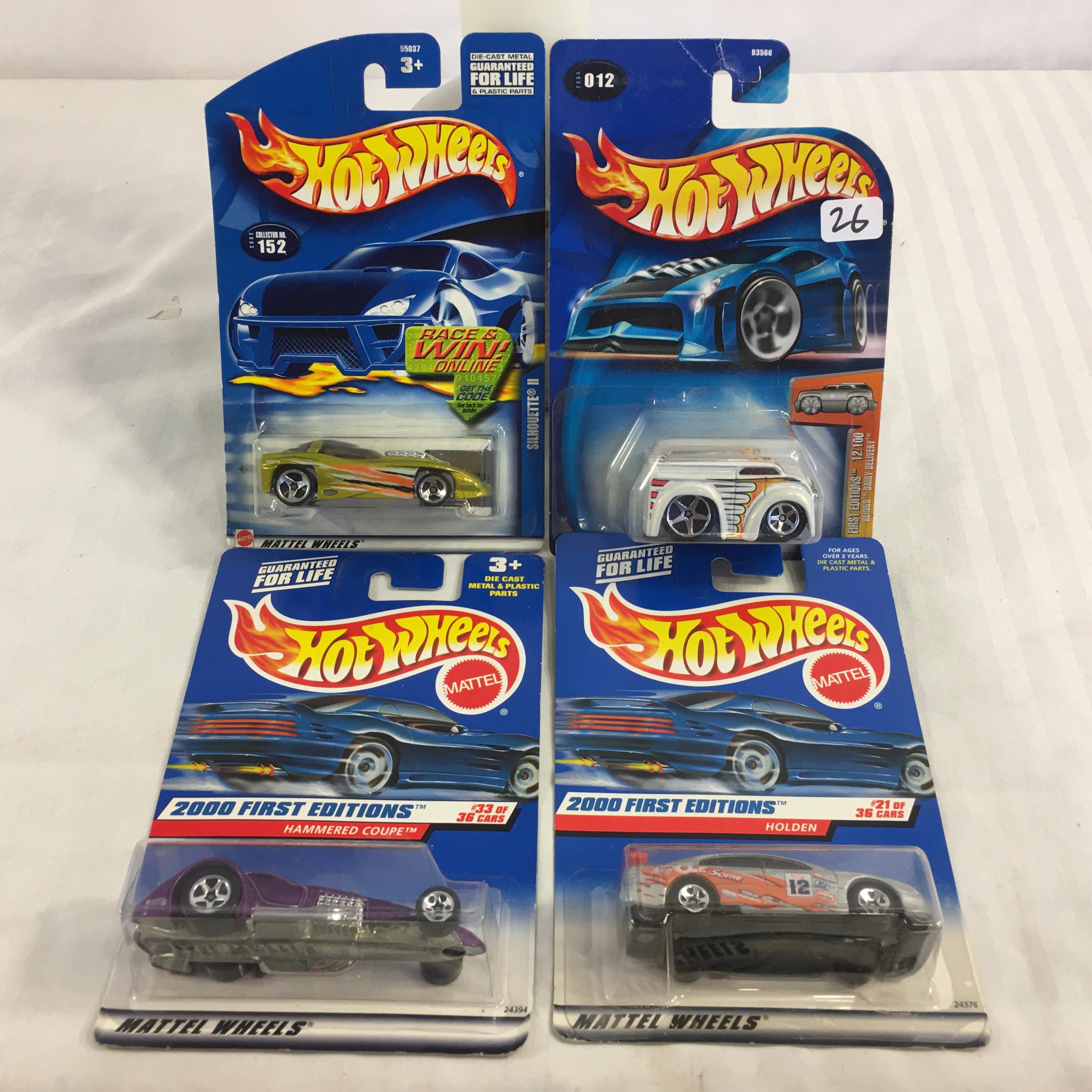 Lot of 4 Pieces Collector New in Package Hot wheels 1/64 Scale Die-cast Metal & Plastic Parts