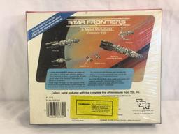 Collector TSR Star Frontier Federation Ships 6 Metal Minmiatures #5502  8.5"BY7" Box Size