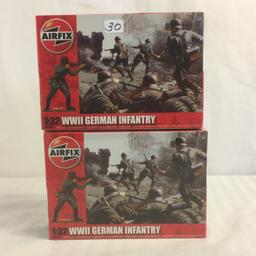 Lots of 2 Collector New Sealed Airfix WWII German Infantry 1:32 Scale Figure