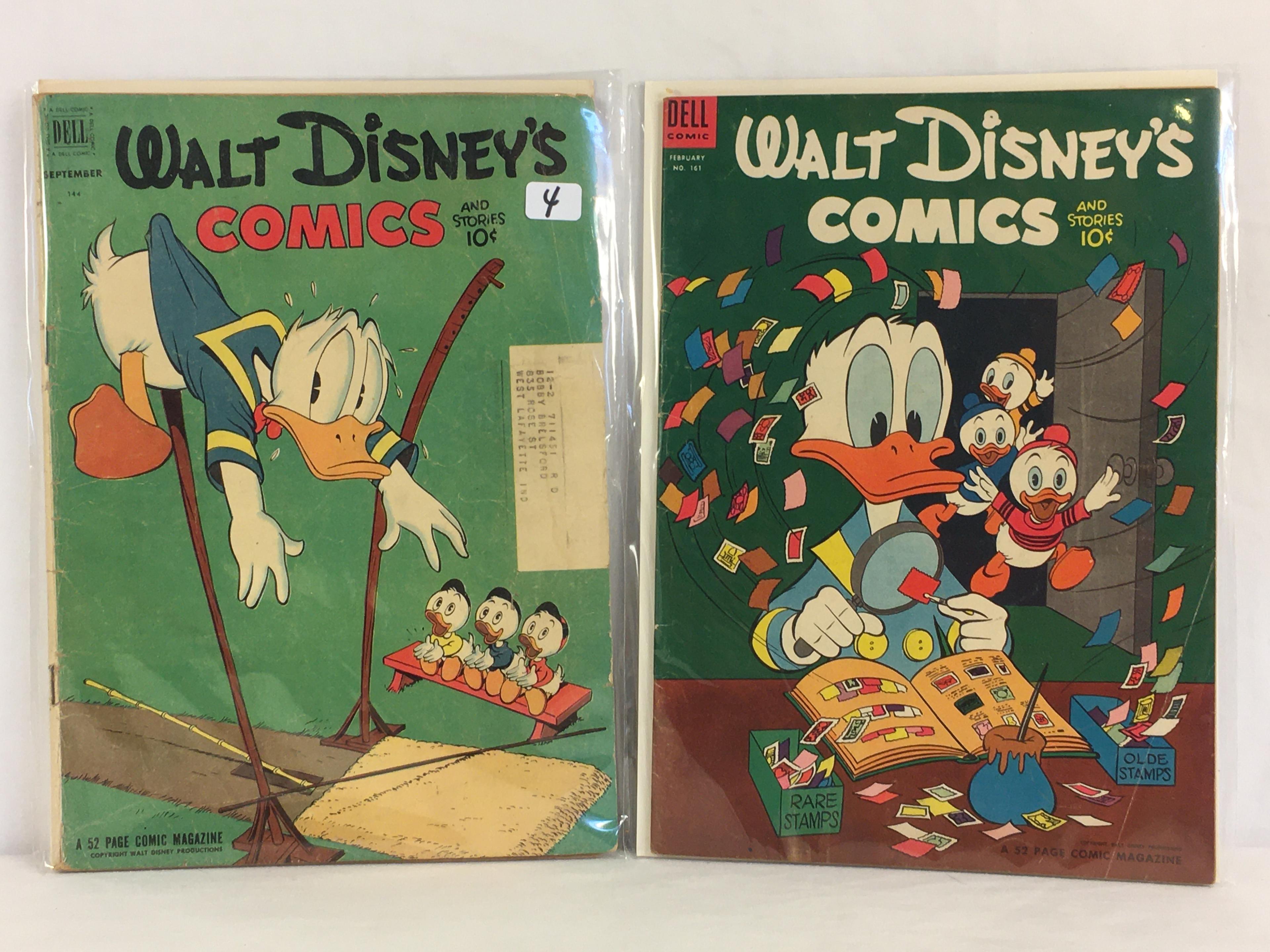 Lot's of 2 Collector Vintage Dell Comics Walt Disney's Comics And Stories Comic Books  #144.161