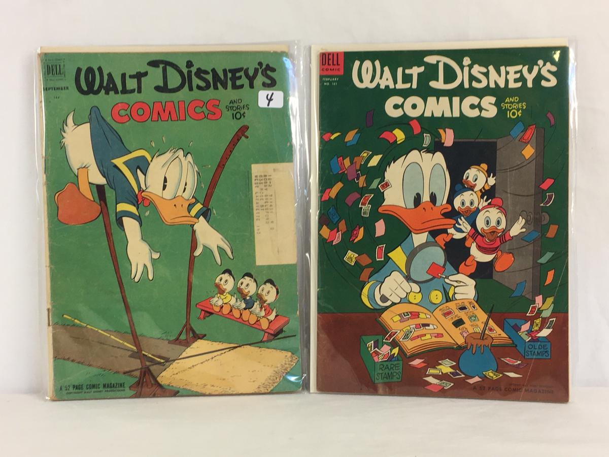 Lot's of 2 Collector Vintage Dell Comics Walt Disney's Comics And Stories Comic Books  #144.161